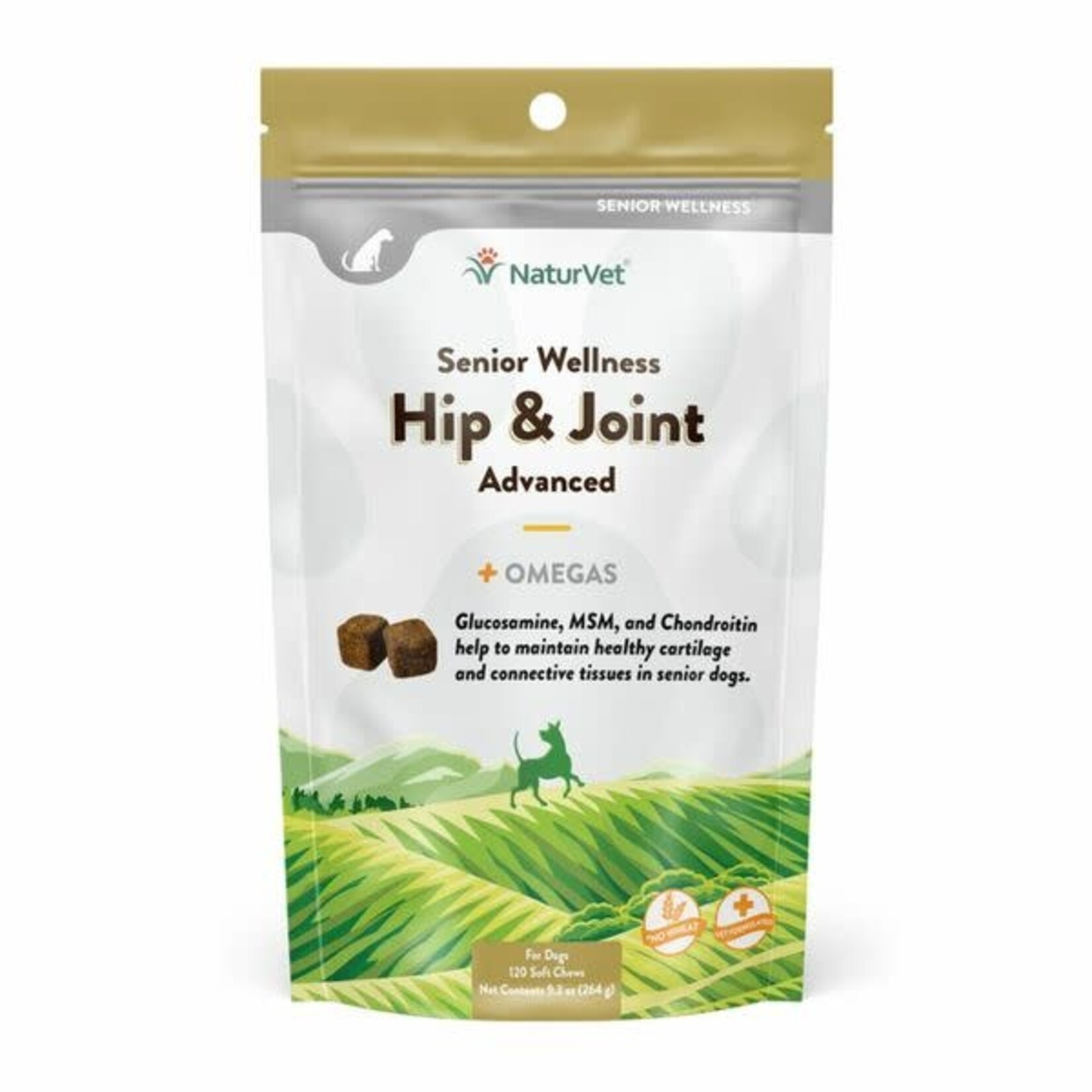 NaturVet Advanced Hip & Joint Senior Soft Chew 120