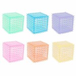 Gnawsome Assorted Color Spiky Cube Ball 3.5in