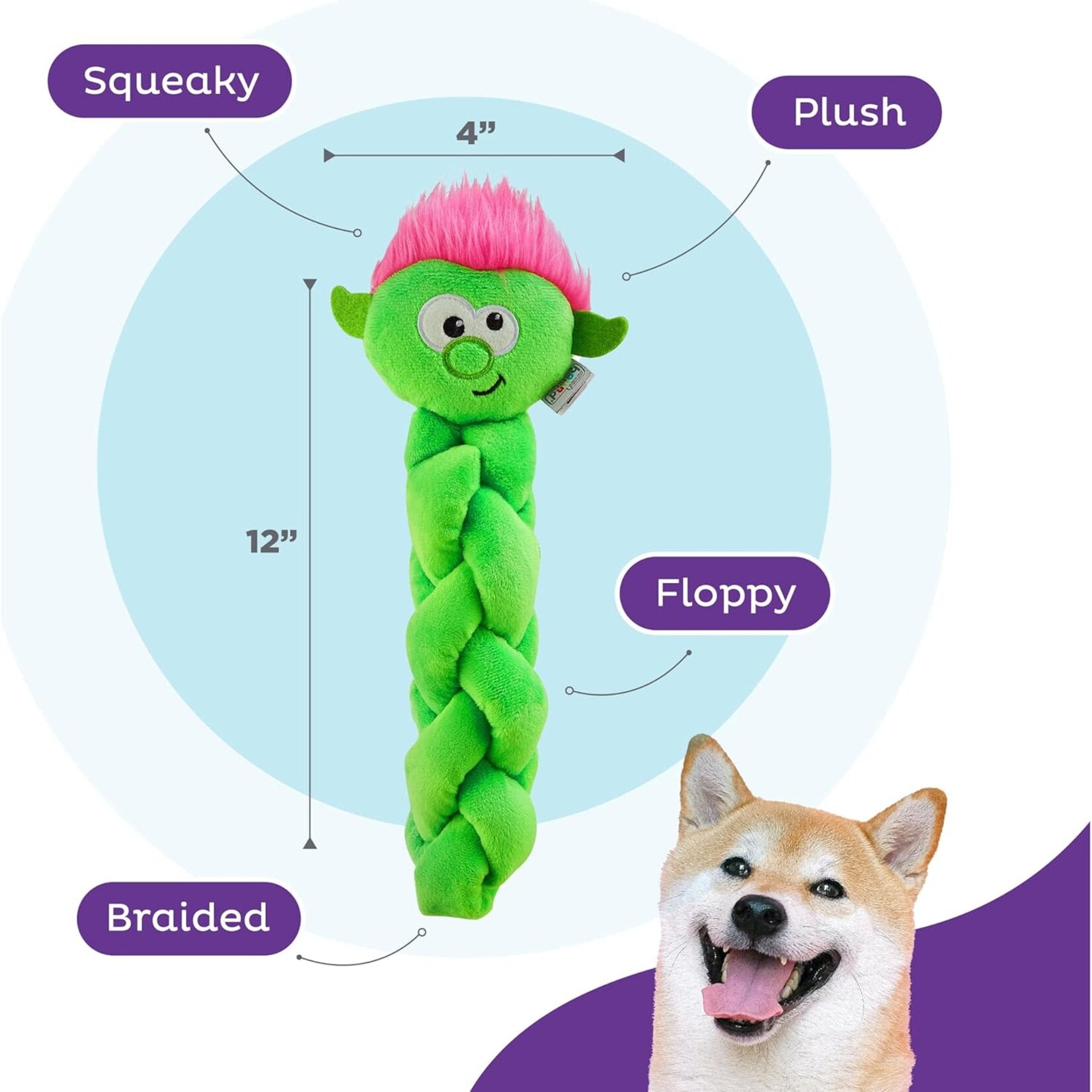 Outward Twistiez Troll Floppy treat Puzzle toy
