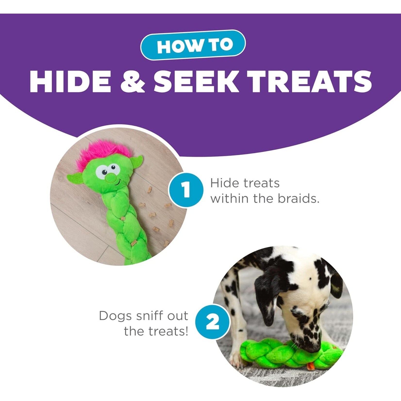 Outward Twistiez Troll Floppy treat Puzzle toy