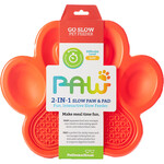 PAW 2-1 slow feeder & lick pad Orange