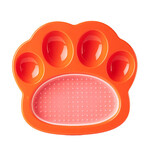 Paw 2-1 Mini Slow Feeder & Lick Pad Orange