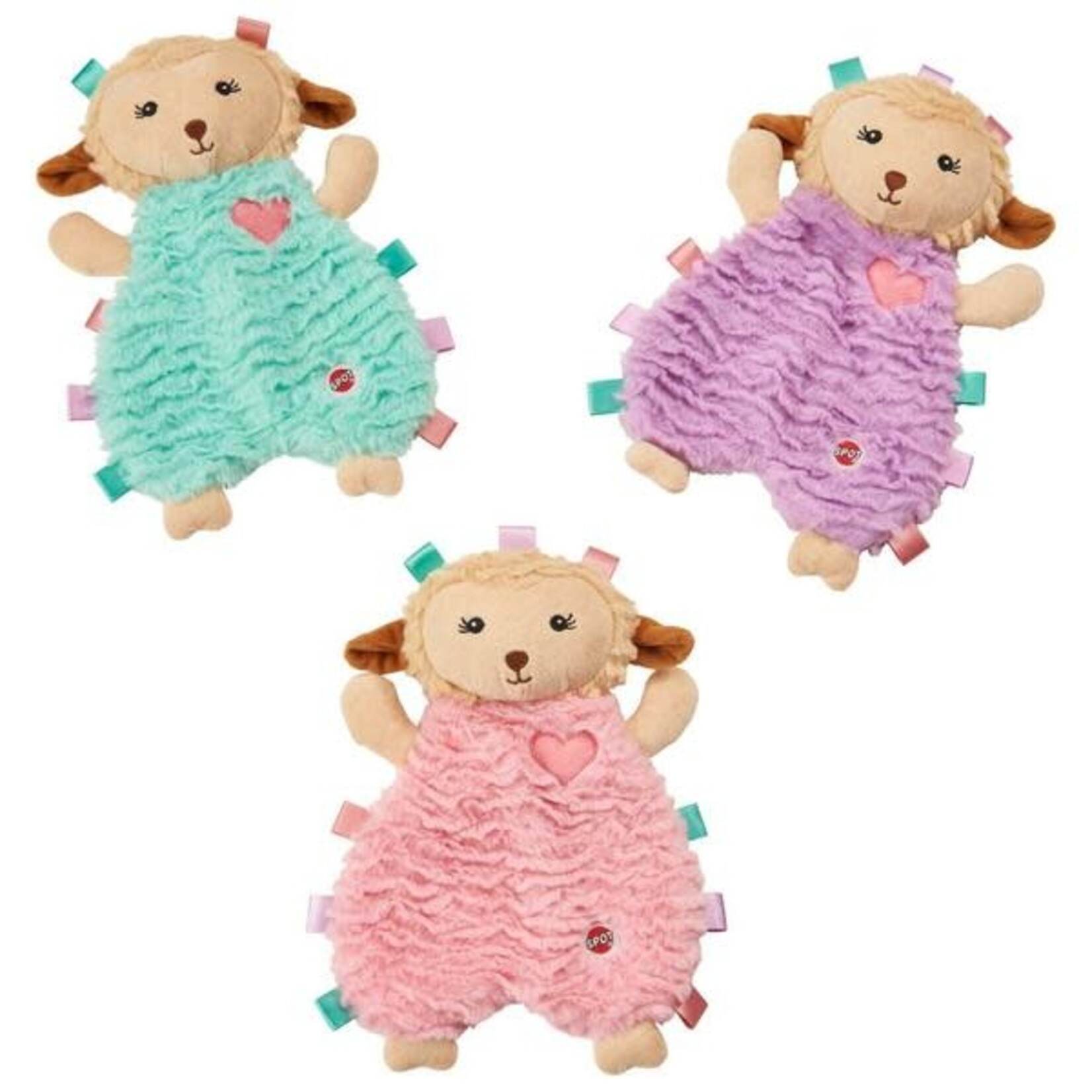Soothers Calming Lambie Plush Dog Toy Assorted Color 8in