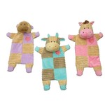 Soothers Calming Crinkle Plush Dog Toy Assorted Color 13in