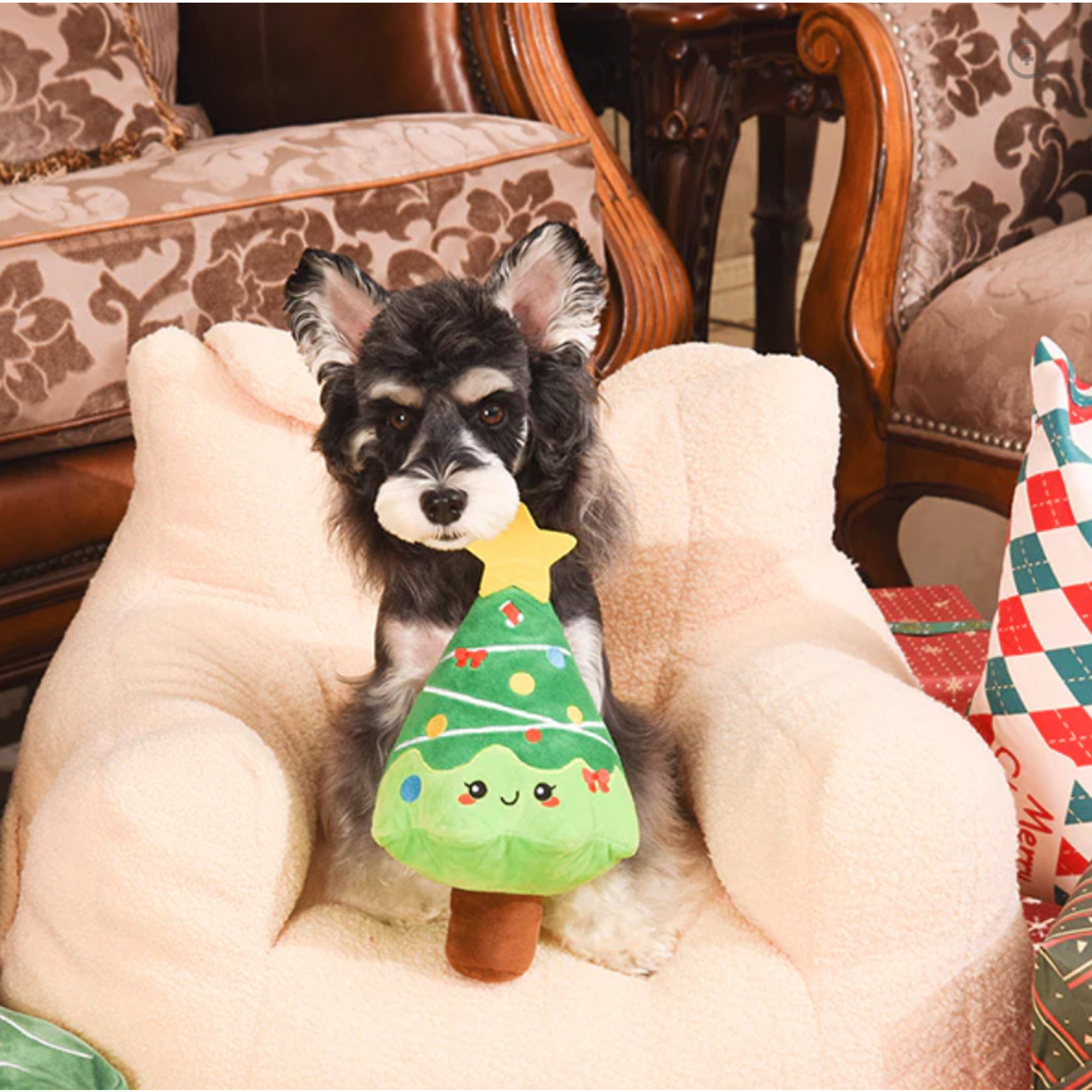 XMAS Christmas Tree dog toy 2 in 1