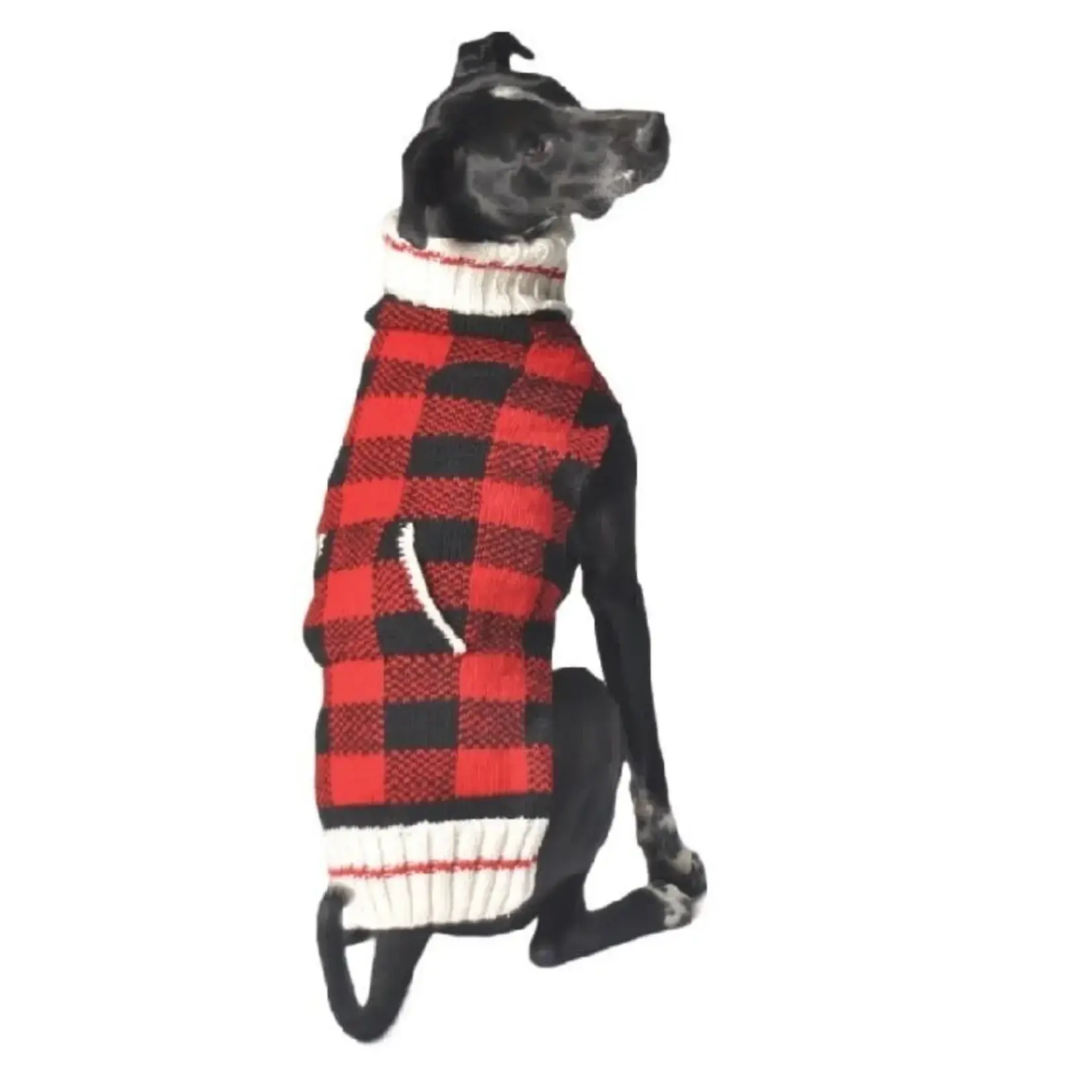 Chilly dog Sweater Classic Buffalo Red