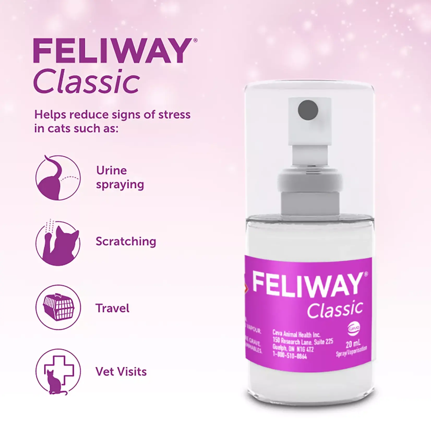 Adaptil feliway Classic Calming Cat Spray 20ml