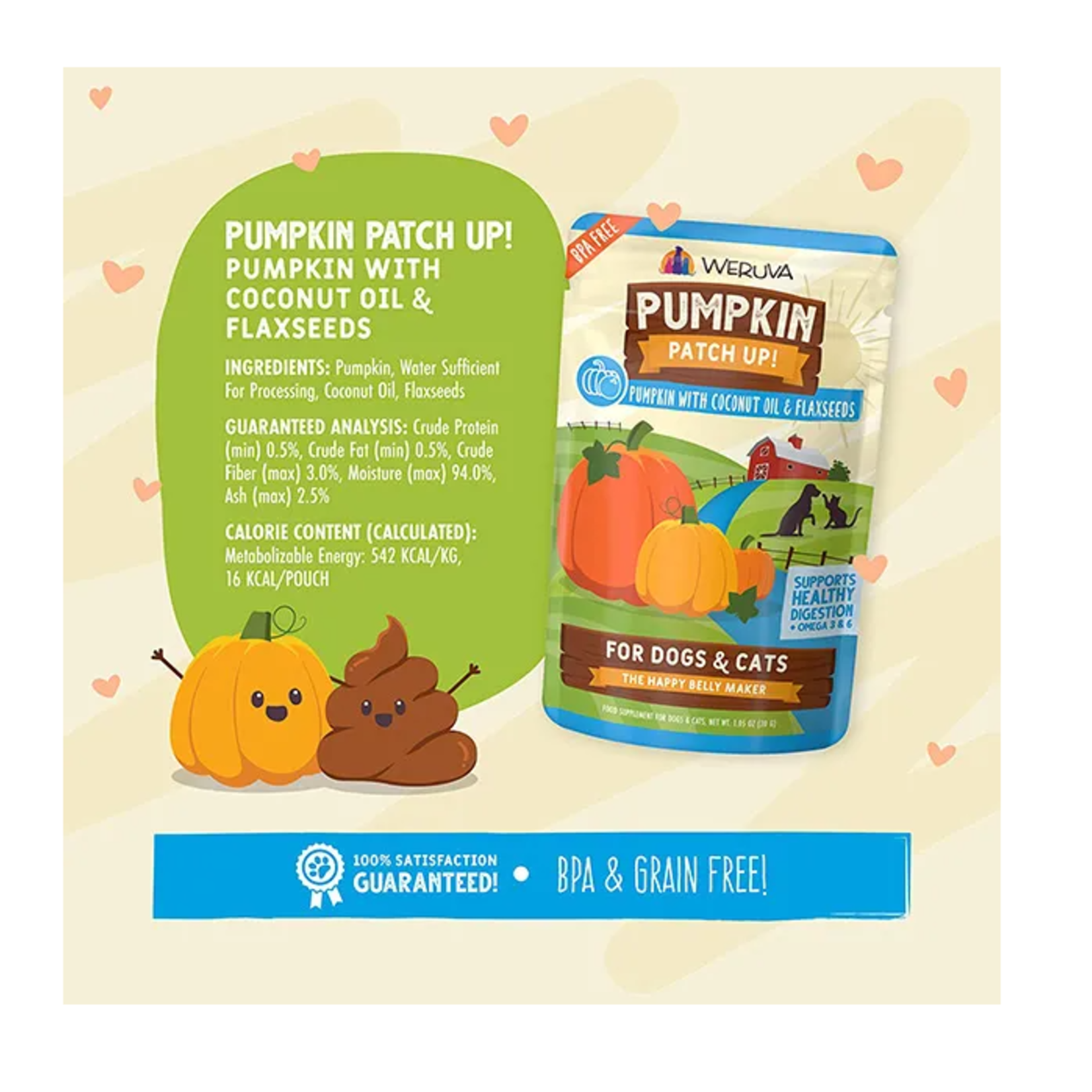 Weruva Weruva Pumpkin with coconut oil and Flaxseeds 12/ 2.8oz