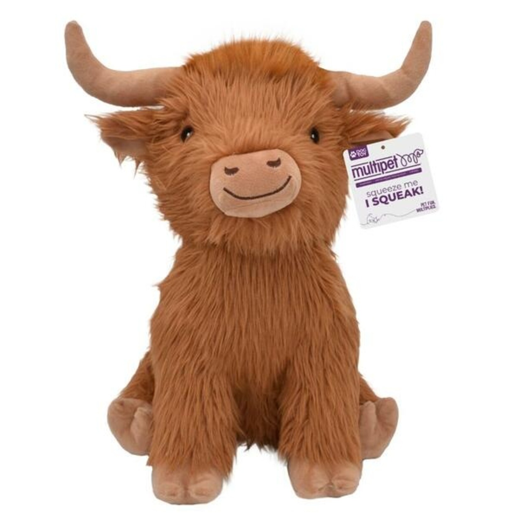 Multi Pet Shaggy Highland Cow Assorted 8"