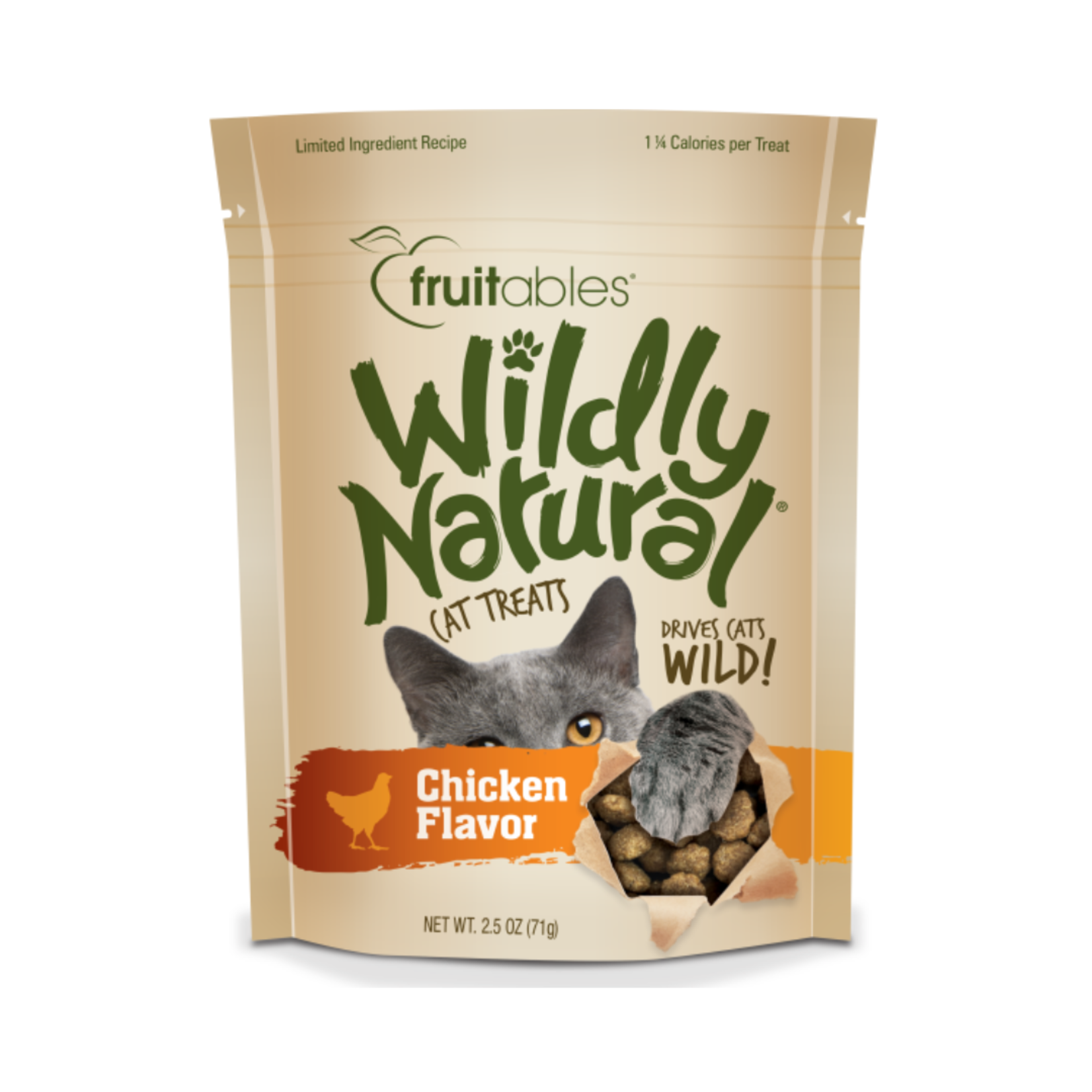 Wildly Natural Cat treat Chicken 2.5 oz (71g)