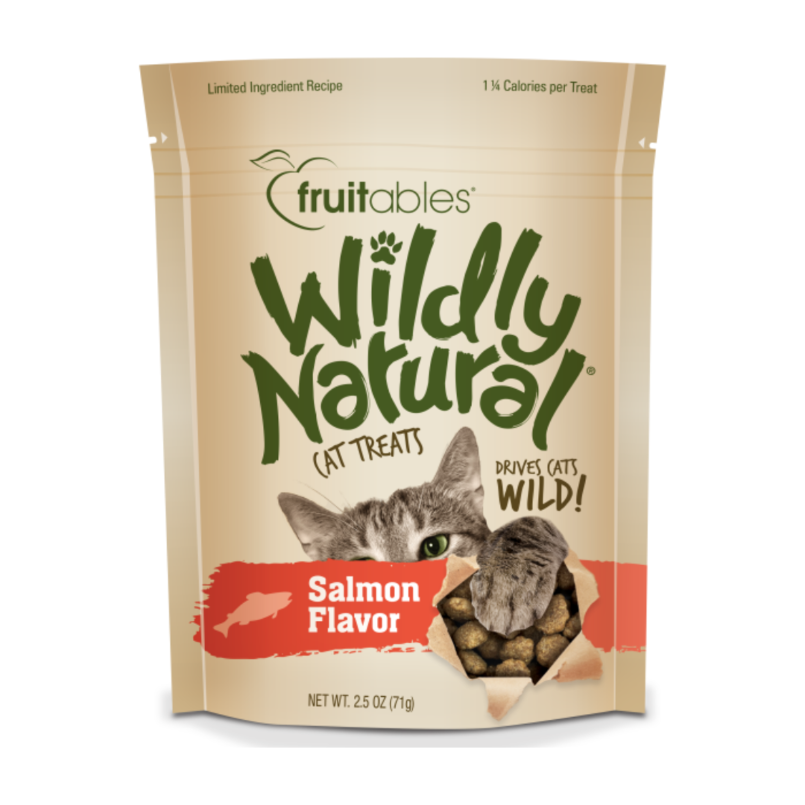 Wildly Natural Cat treat Salmon 2.5 oz (71g)