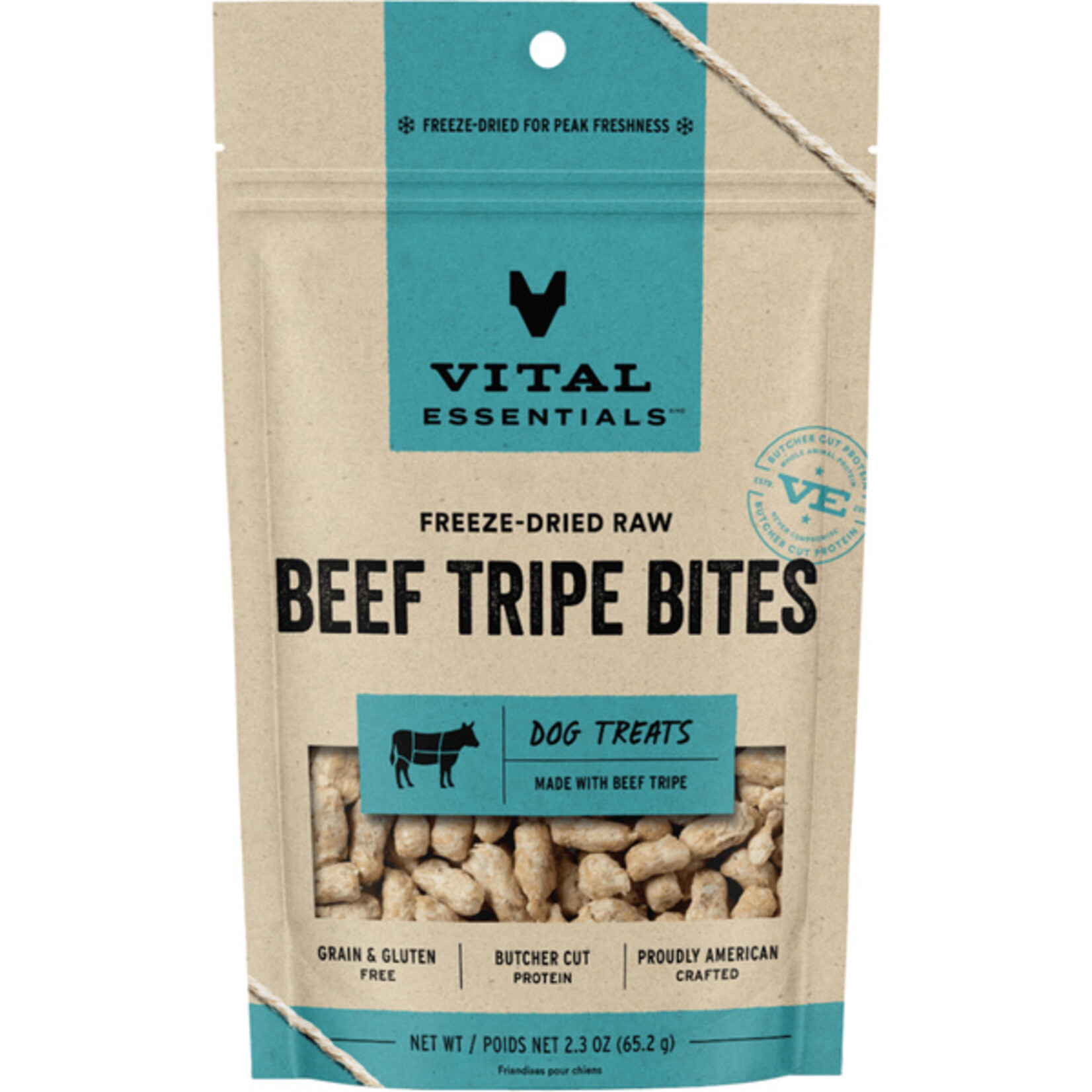 Vital Essential Vital Essentials FD Beef Tripe Bites dog treat 2.3 oz