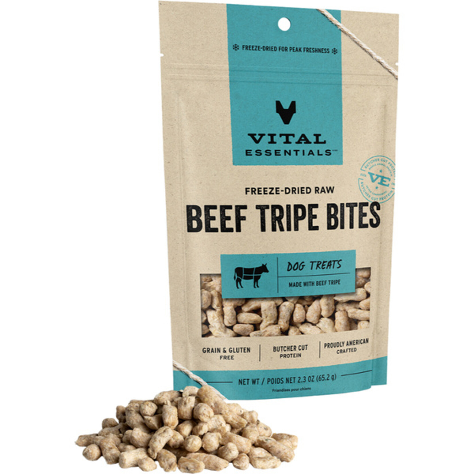 Vital Essential Vital Essentials FD Beef Tripe Bites dog treat 2.3 oz