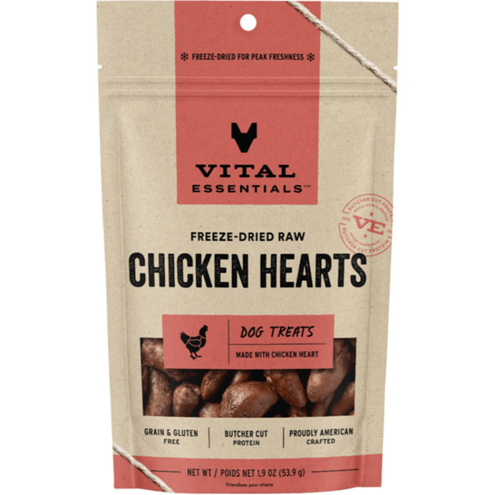 Vital Essential Vital Essentials FD Chicken Hearts dog treat 1.9 oz