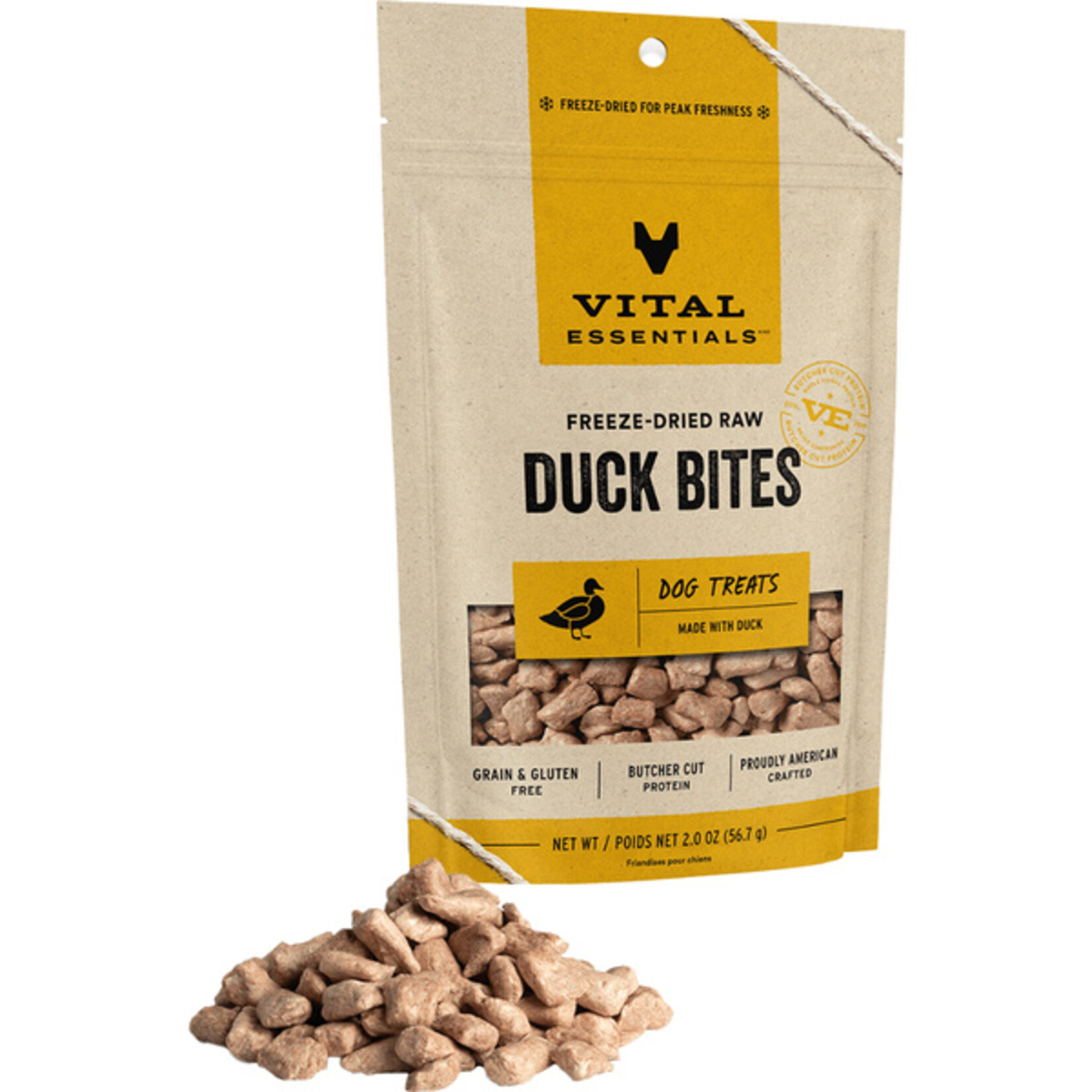 Vital Essential Vital Essentials FD Duck Bites dog treat 2 oz