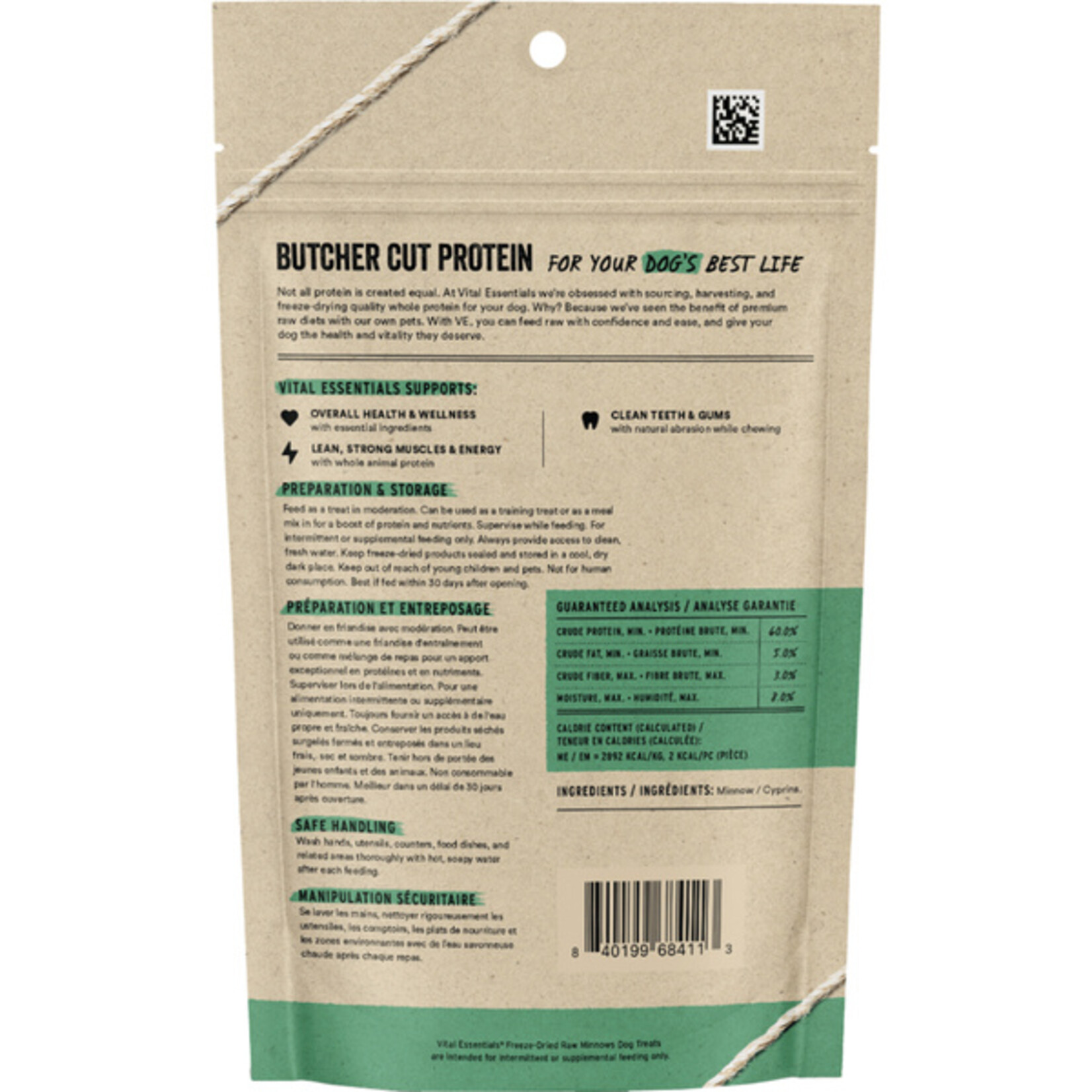 Vital Essential Vital Essentials FD Minnows dog treat 1 oz