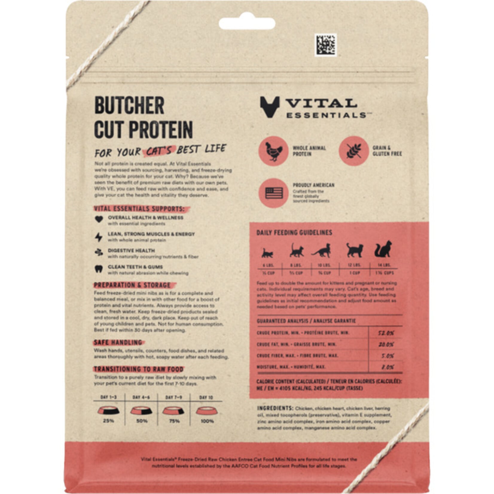 Vital Essential Vital Essentials FD Raw Chicken Mini Nibs Entree Cat Food 8 oz
