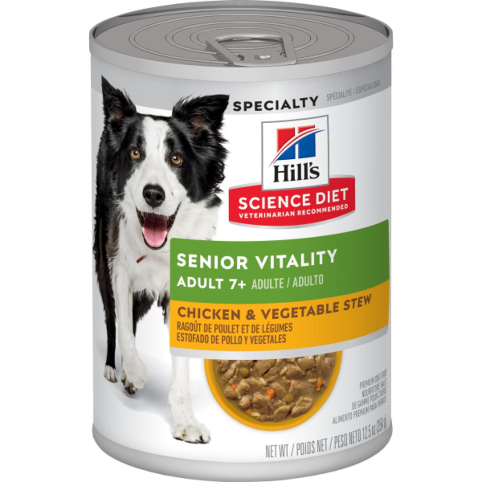 Hill's Hill's Dog Wet Food Science Diet Senior Vitality Chicken & Vegetable Stew 12.8OZ