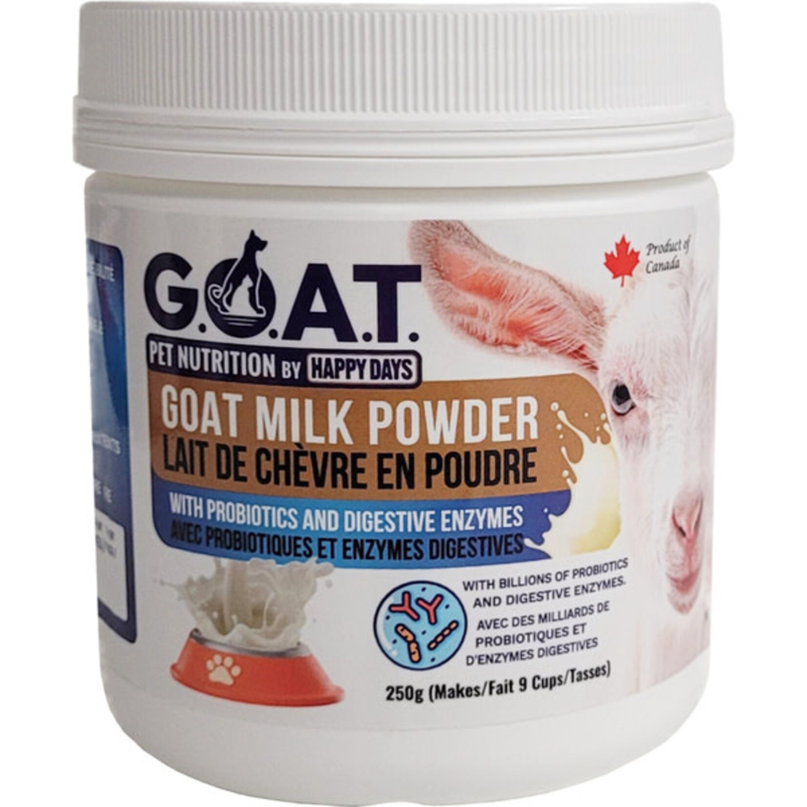 Happy Days Goat Milk Powder With Probiotics & Digestive enzymes 250g