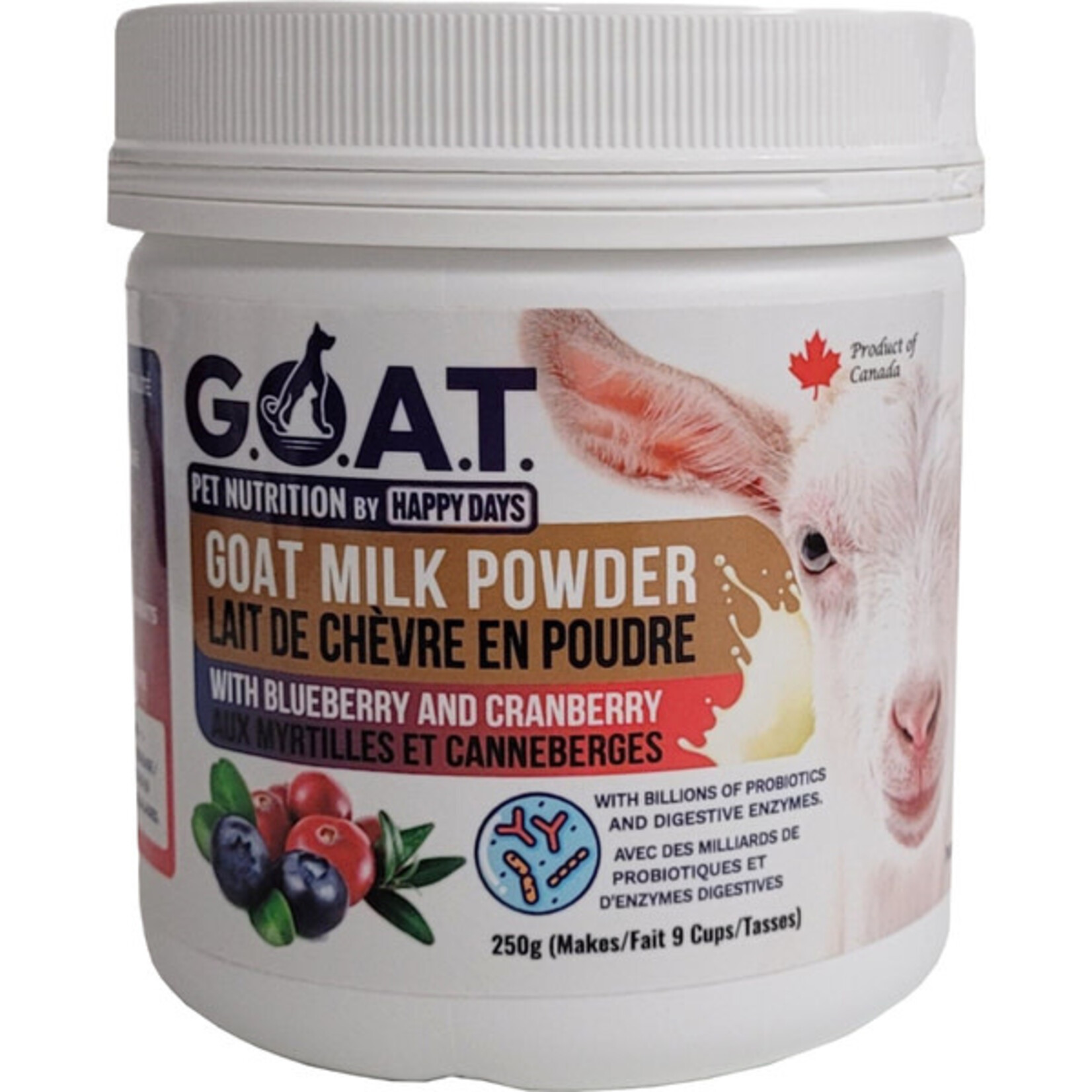 Happy Days Goat Milk Powder With Blueberry & Cranberry 250g