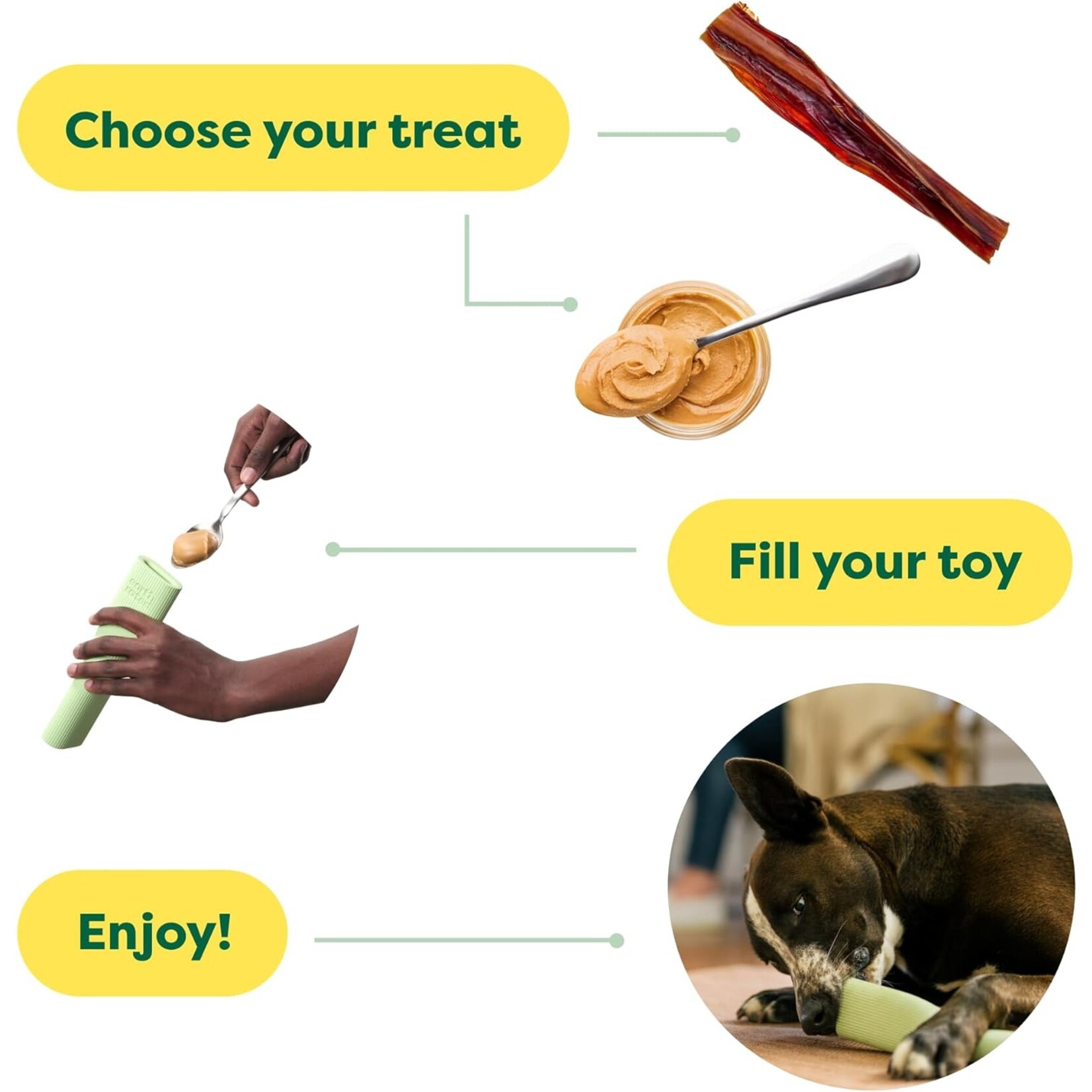 Earth rated Natural rubber Chew Toy Large