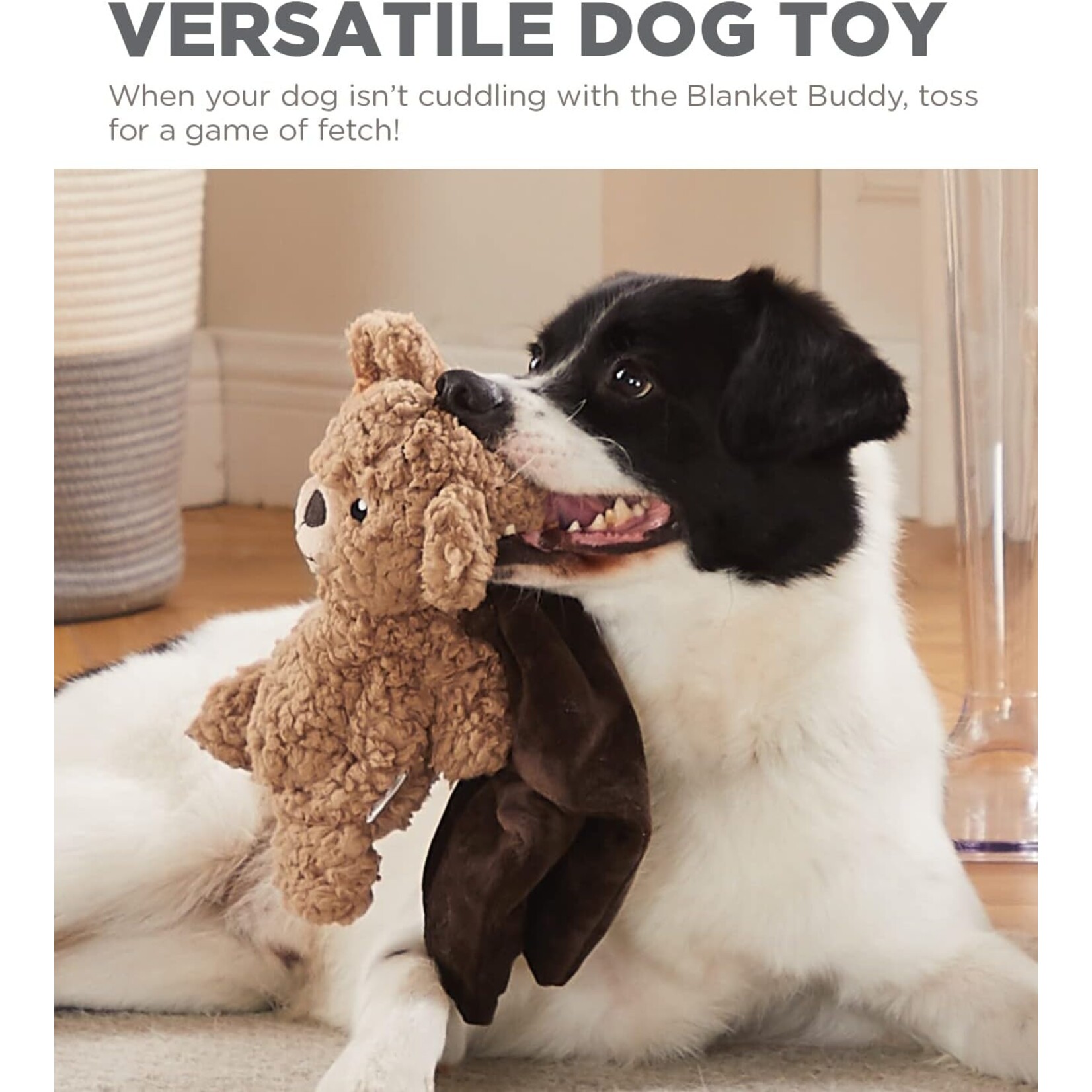 Outward Hound Blanket Buddies Cuddle Bear Brown