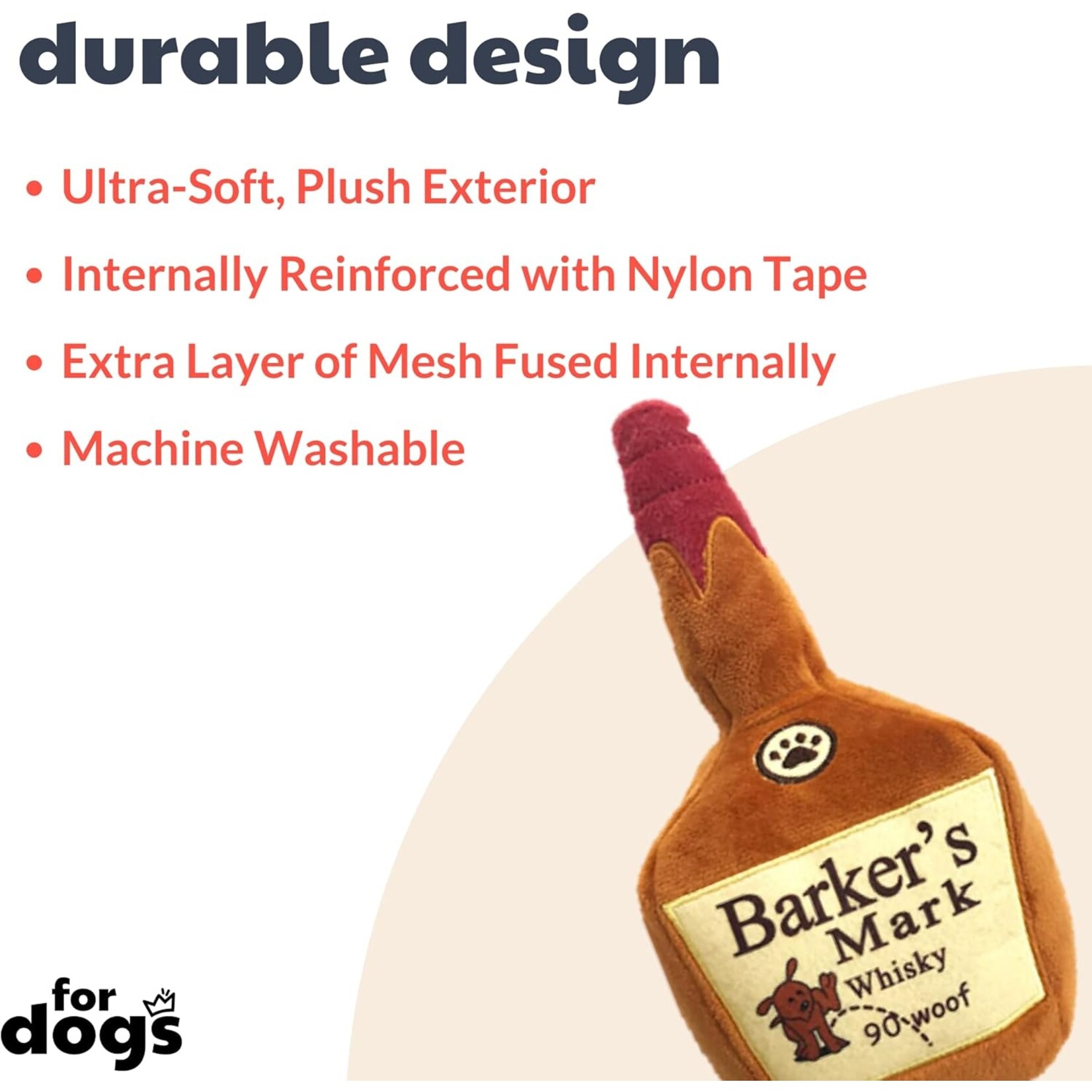 Lulubelles Plush Barkers Mark Whisky