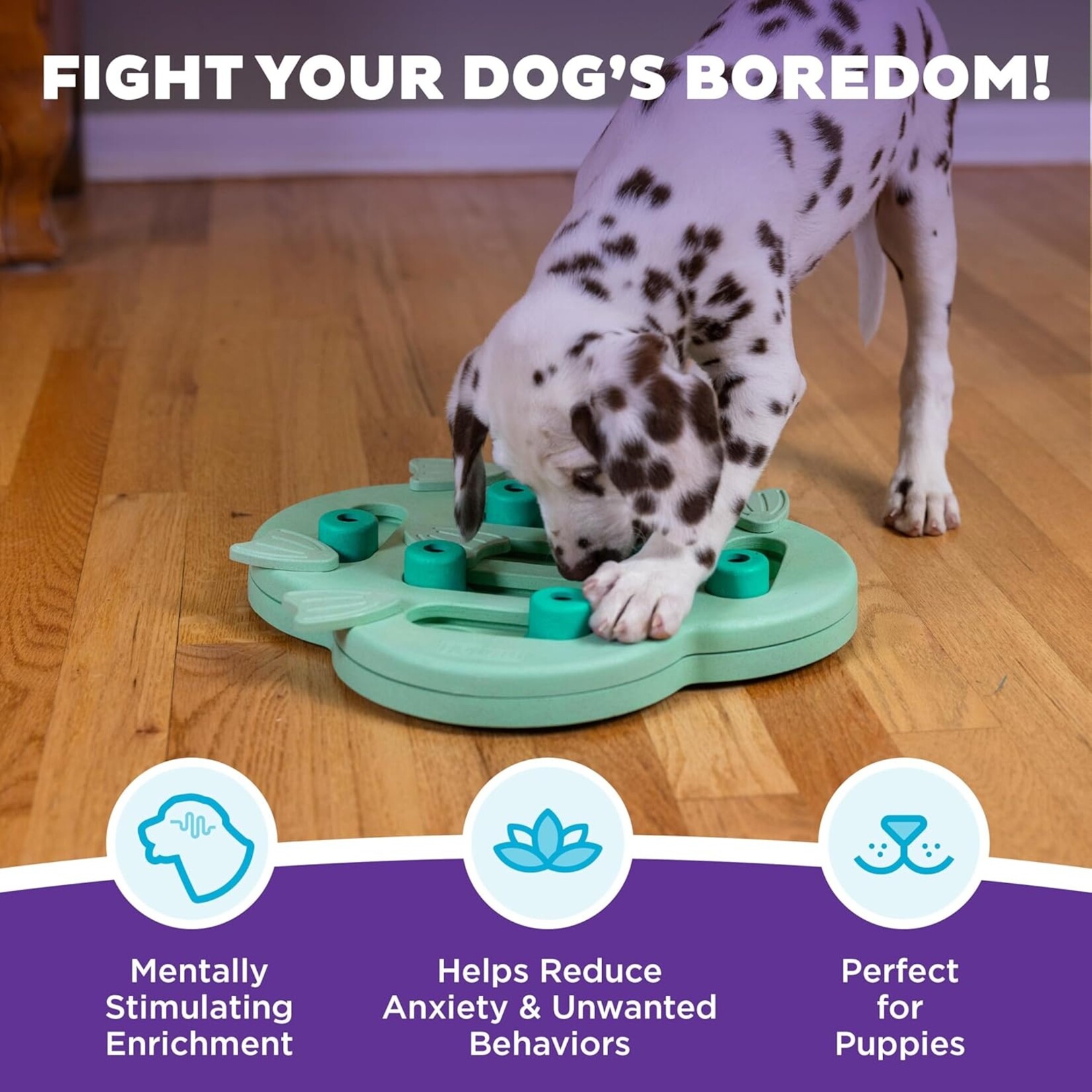 Nina Ottosson Nina Ottosson Puppy Hide N Slide Green Puzzle