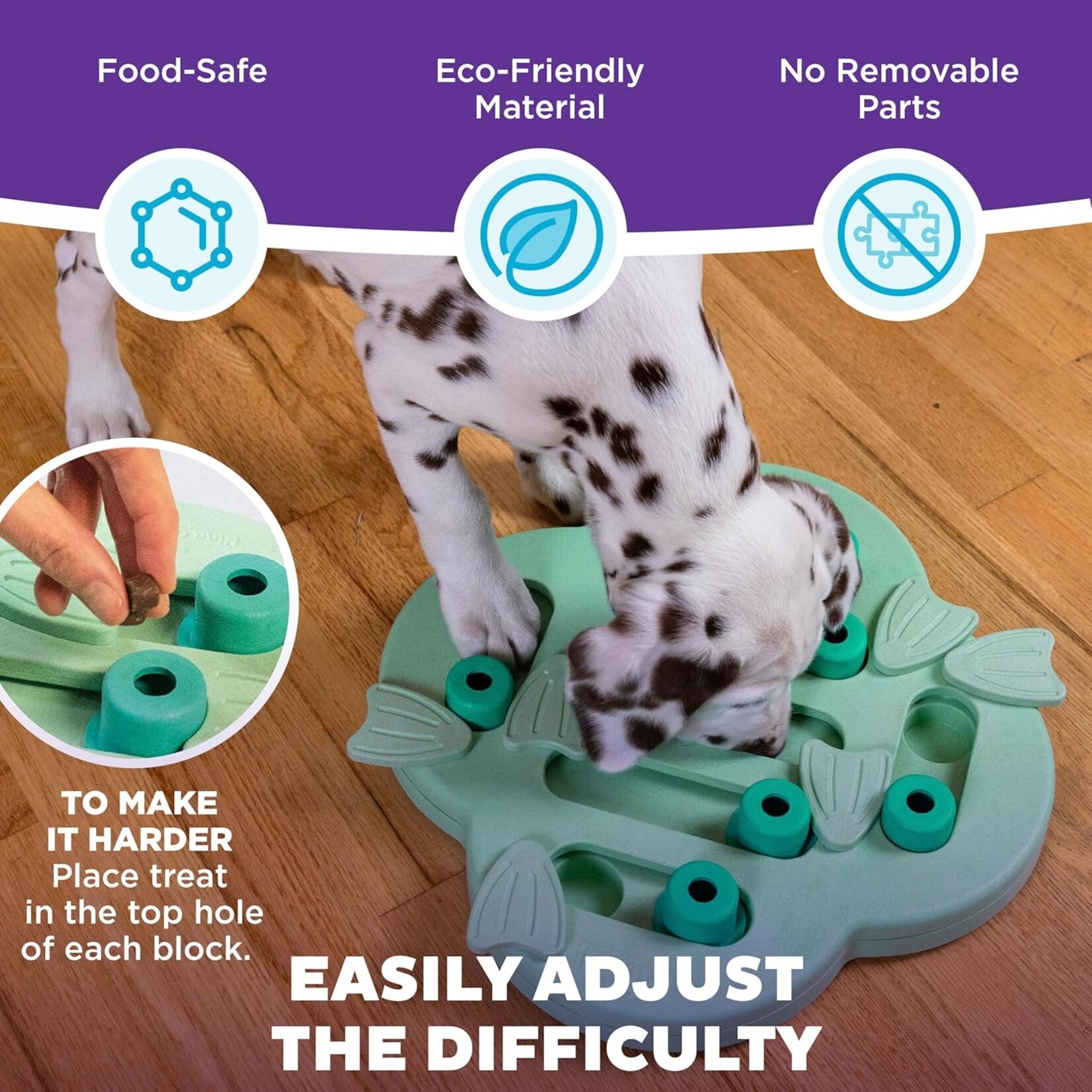 Nina Ottosson Nina Ottosson Puppy Hide N Slide Green Puzzle