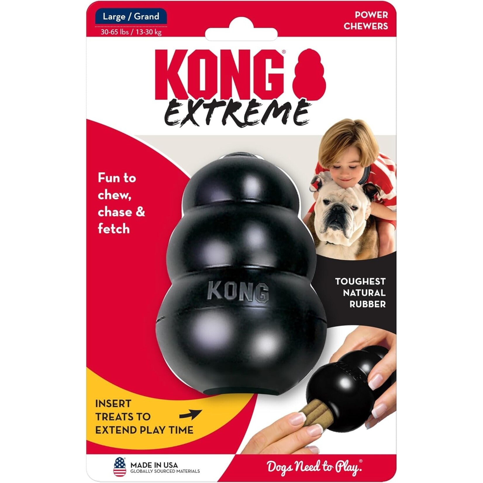 Kong Kong Extreme Black Dog Toy
