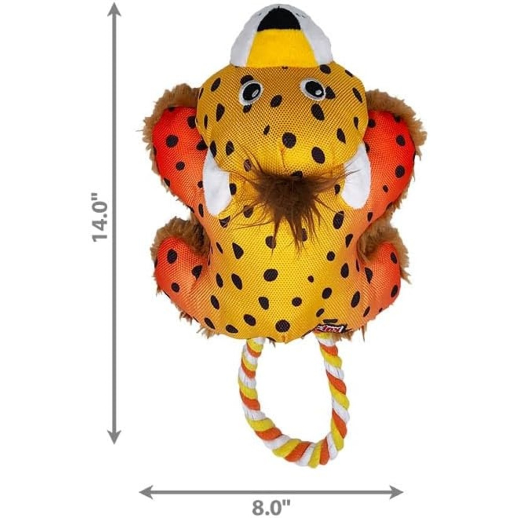 Kong Kong Cozie Tuggz Cheetah  L