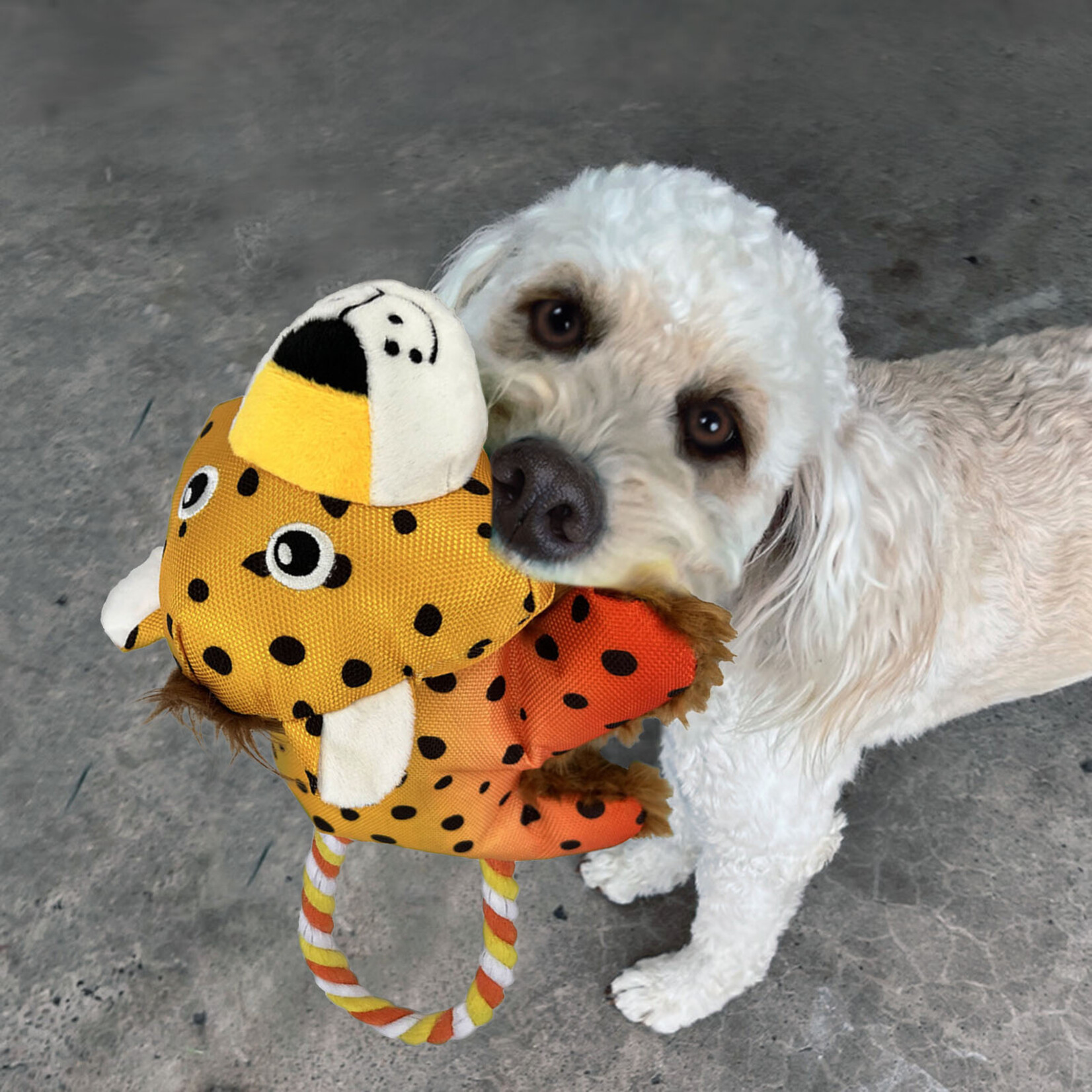 Kong Kong Cozie Tuggz Cheetah  L