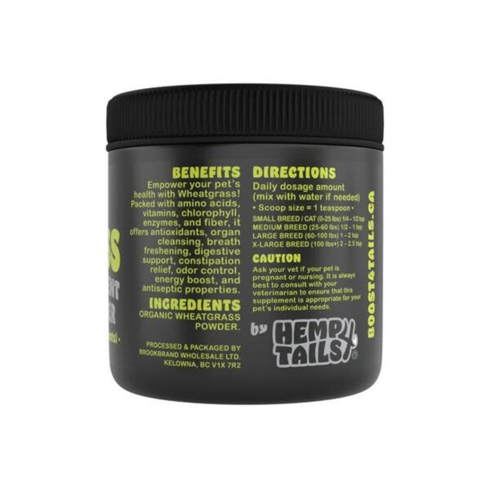 Boost 4 Tails Hemp 4 Tails Wheatgrass dog & cat 150g