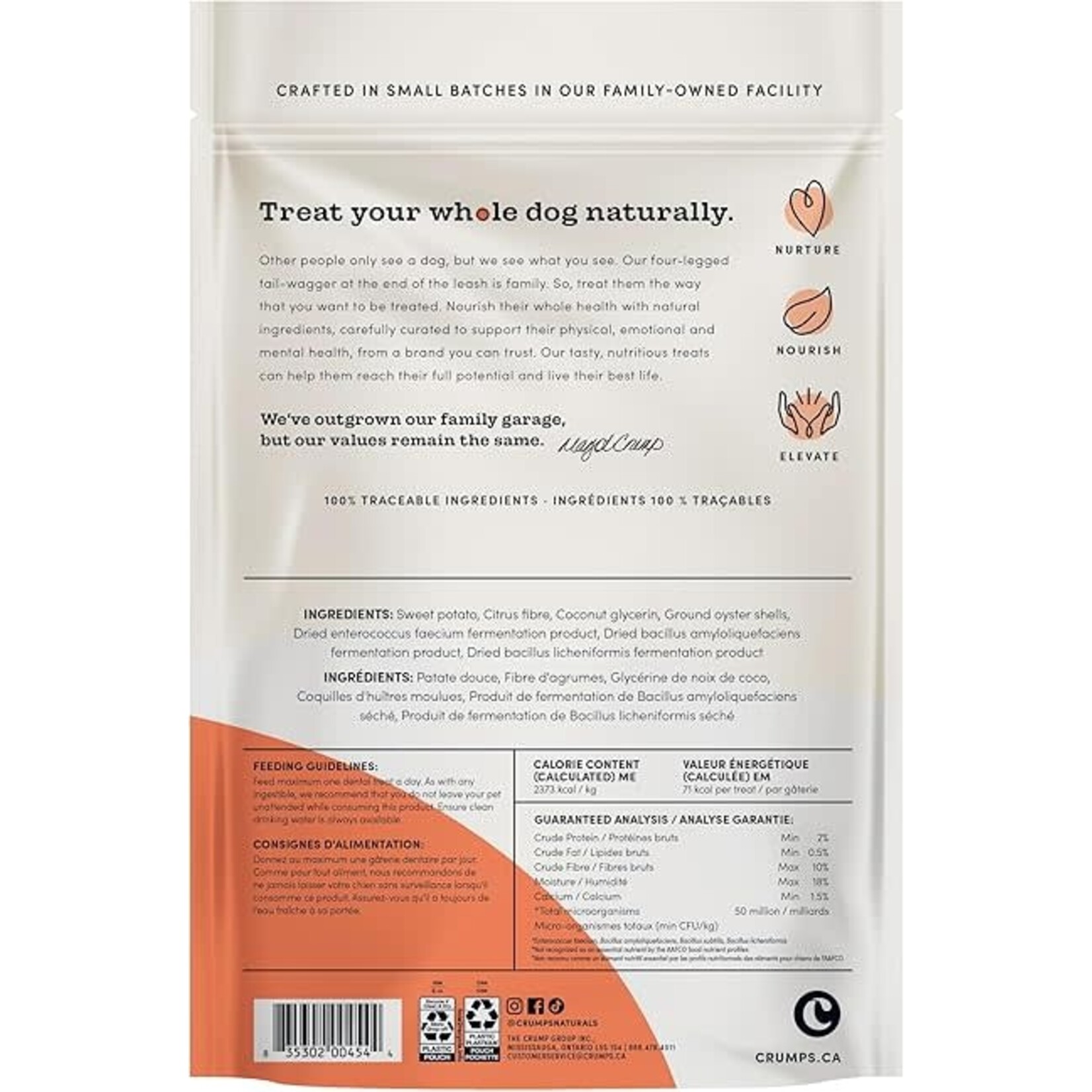 Crumps' Naturals Crump's Naturals Dog Plaque Busters ADVANCED With Probiotics 270g (10pack)