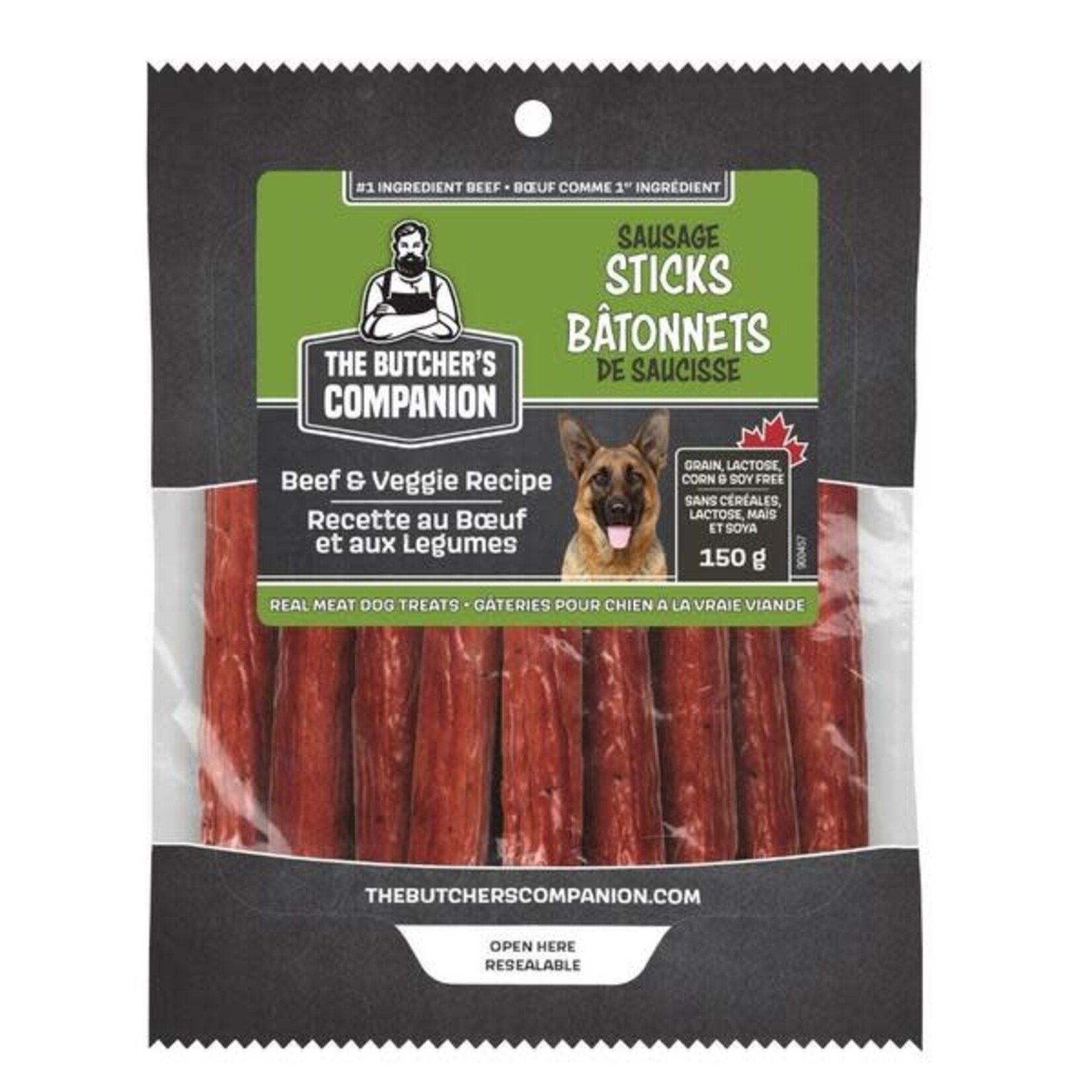 The Butcher's Companion Beef & Veggie Sausage Sticks 150g