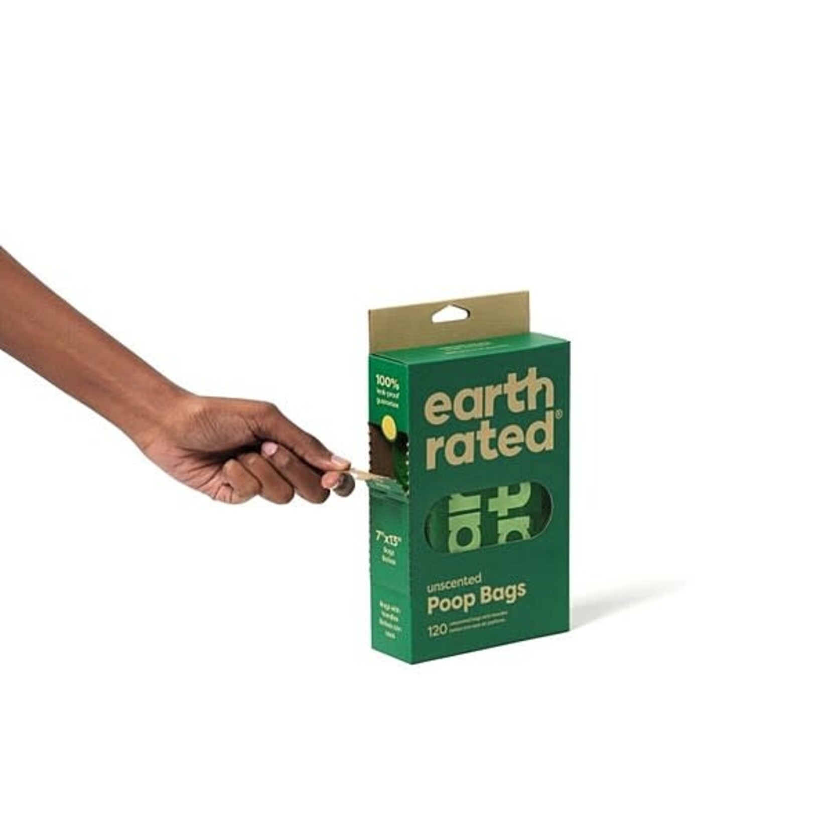 Earth Rated Unscented Poop Bags Easy Tie Handle 120 bags