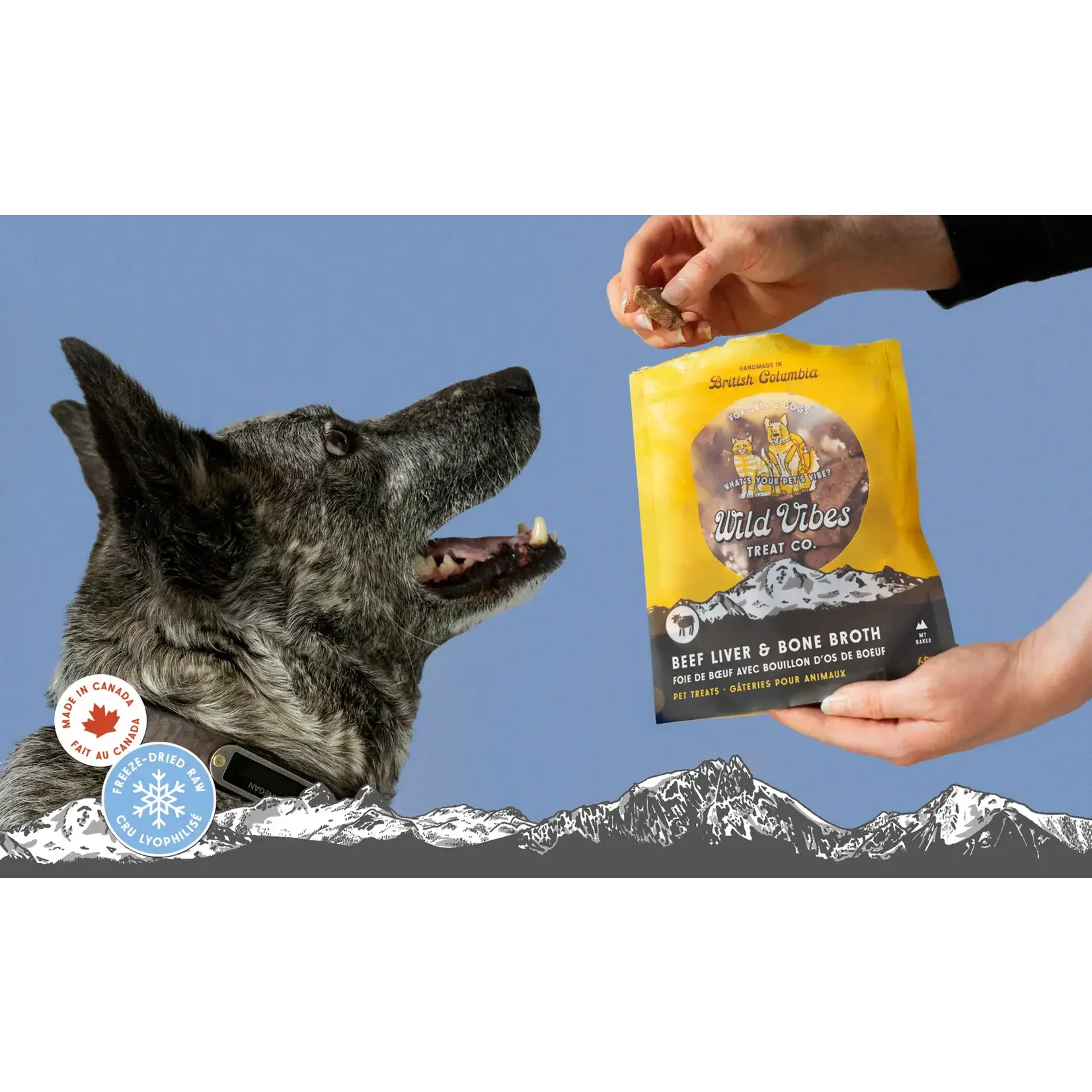 Wild Vibes Wild Vibes Beef Liver & Bone Broth Treat For Cats & Dogs  80gm