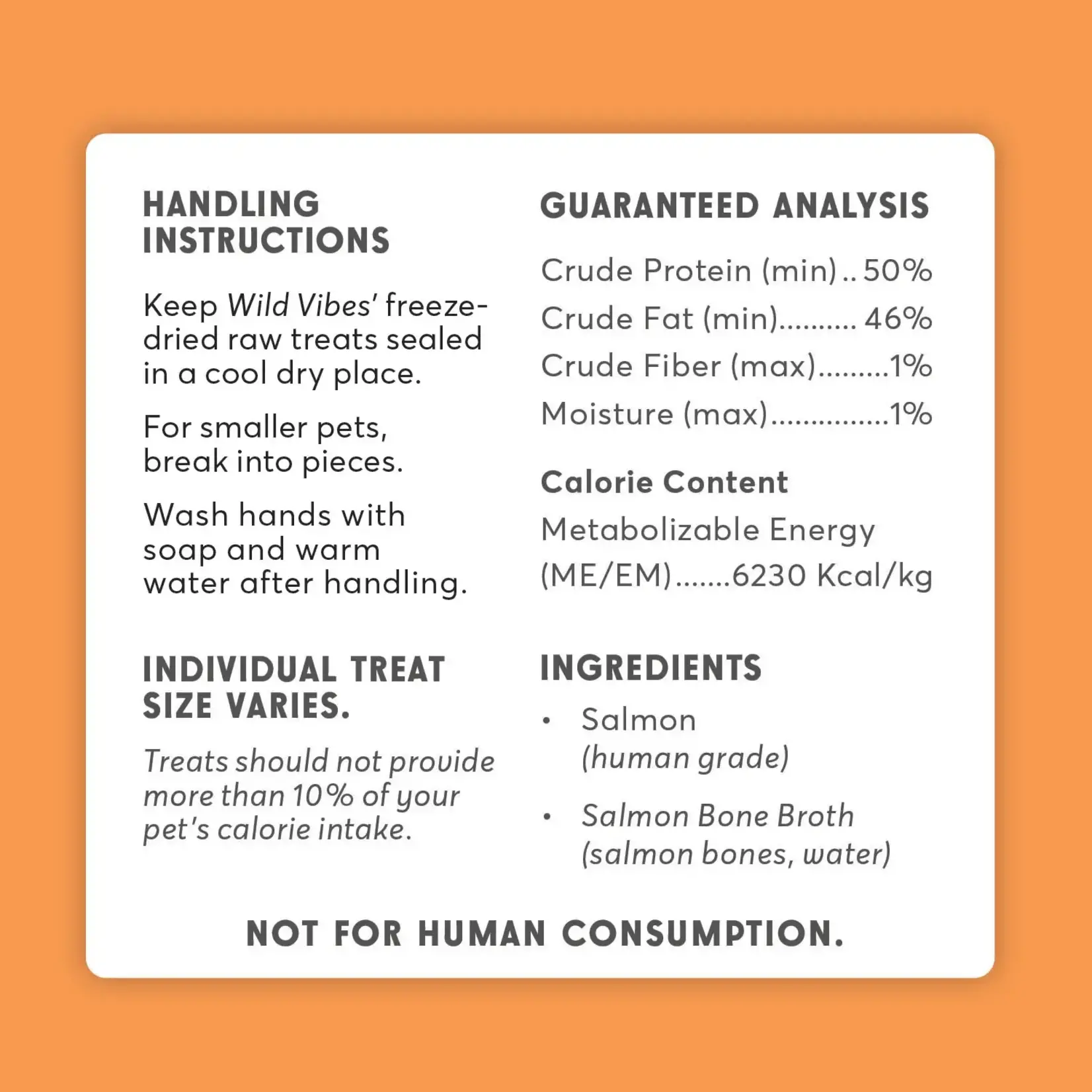 Wild Vibes Wild Vibes Salmon & Bone Broth Treat For Cats & Dogs 75gm
