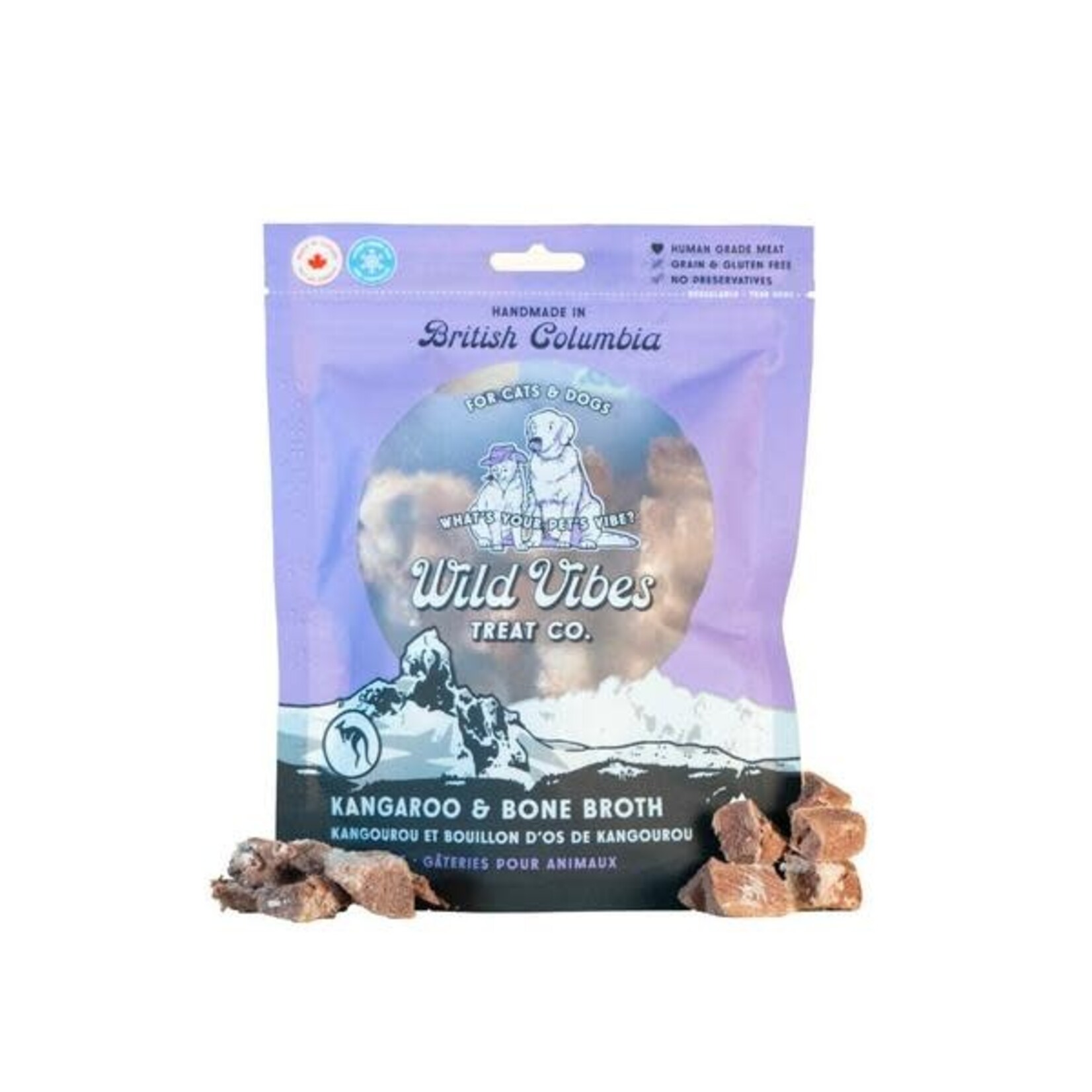 Wild Vibes Wild Vibes Kangaroo & Bone Broth Treat For Cats & Dogs 58gm