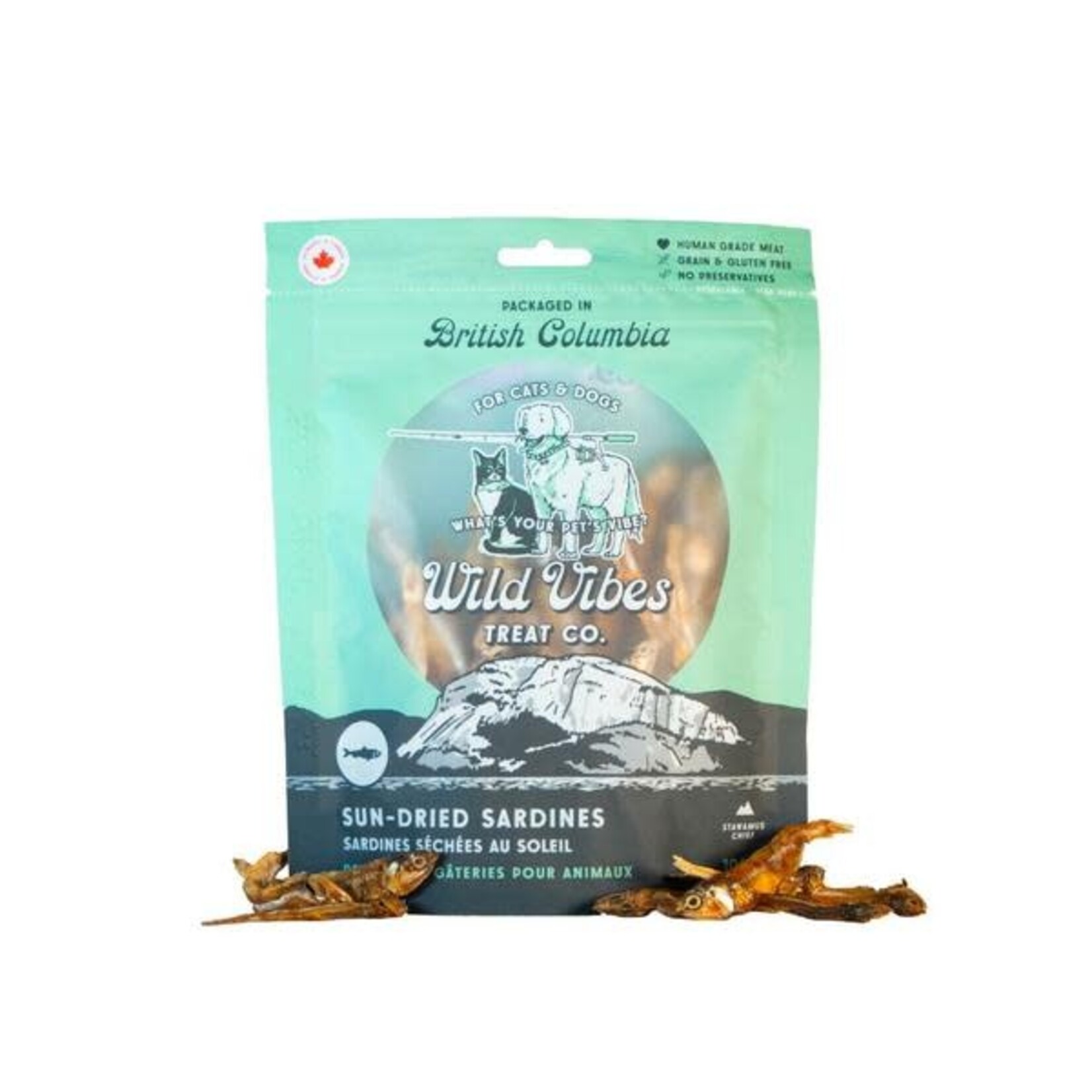 Wild Vibes Wild Vibes Sun Dried Sardines Treat For Cats & Dogs 108gm