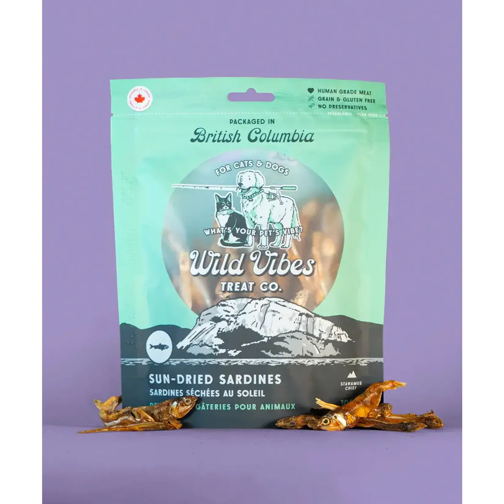 Wild Vibes Wild Vibes Sun Dried Sardines Treat For Cats & Dogs 108gm