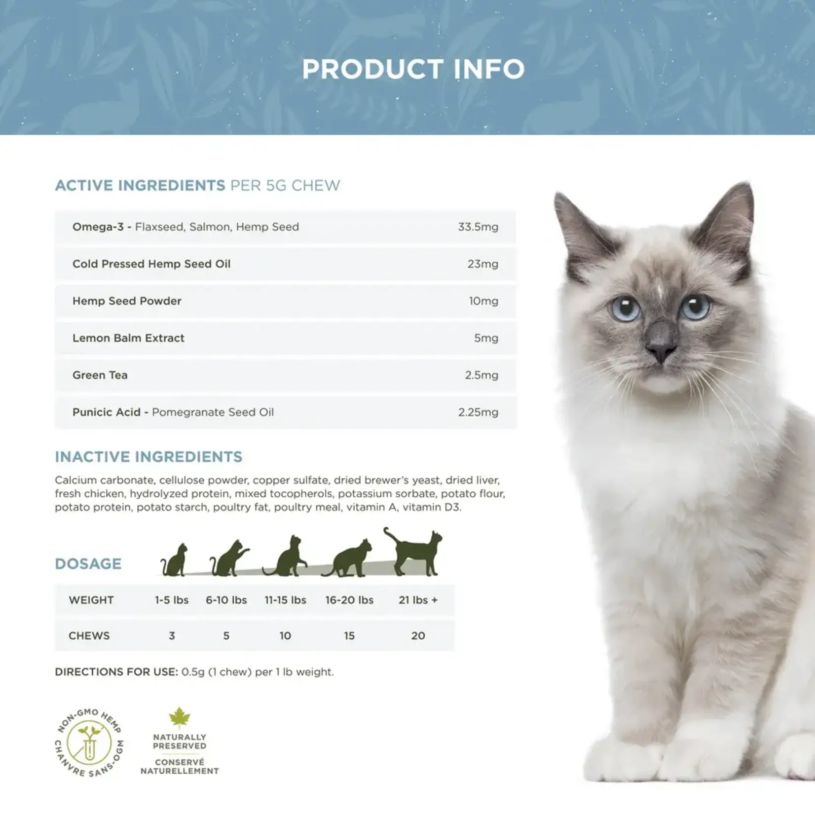 True Leaf True Leaf Calming Support Cat Treat 50g