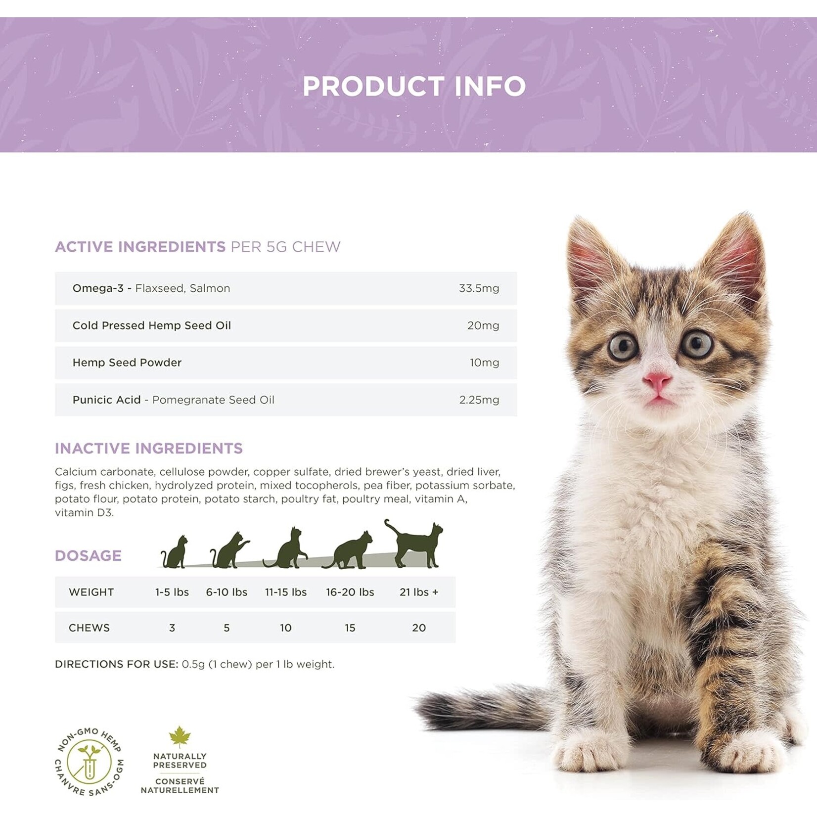 True Leaf True Leaf Hairball Support Cat Treat 50g