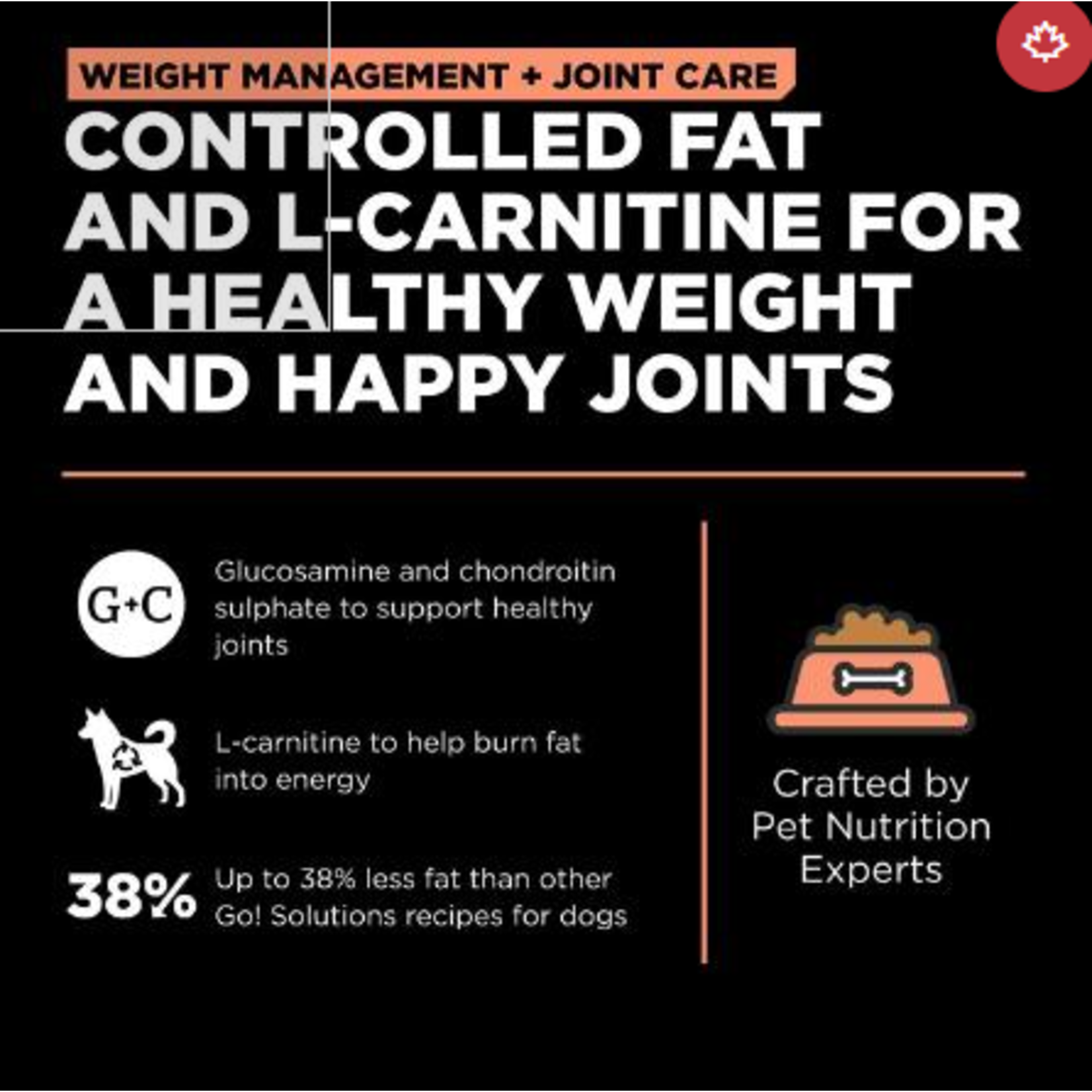 go! solutions Go! dog Weight Management & Joint Care GF Salmon