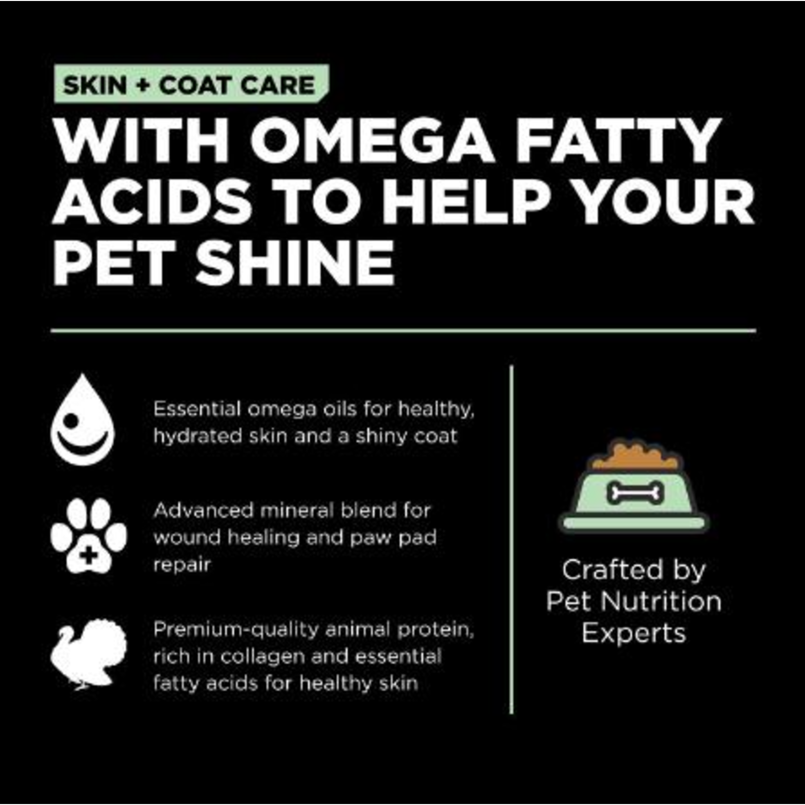 go! solutions Go! dog skin & coat Turkey Recipe with Grains  22lb