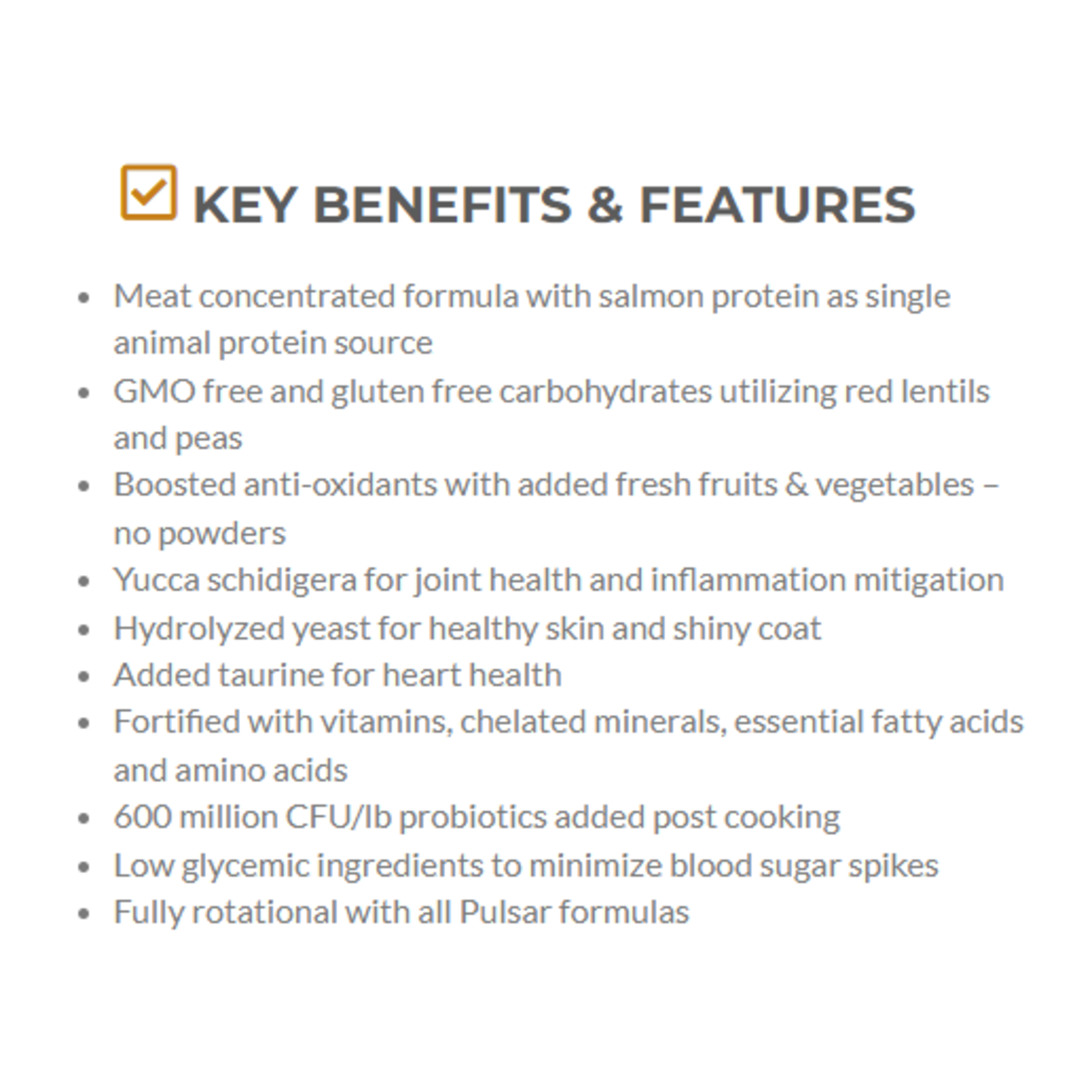 Horizon Pet Nutrition (Pulsar) Pulsar Dog Food GF Salmon