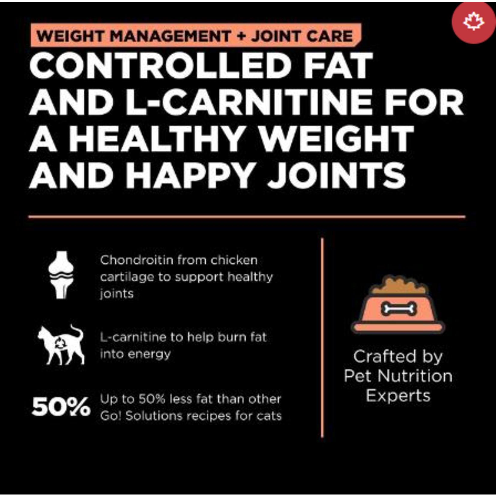 go! solutions Go! Cat Weight Management & Joint Care GF Salmon