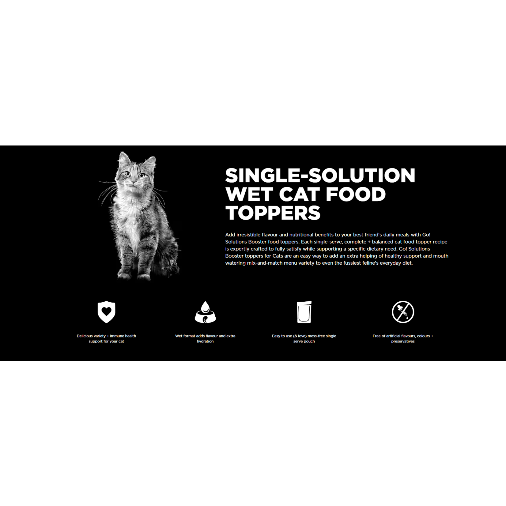 go! solutions Go! Cat Booster Immune Health Minced Chicken + Salmon W Gravy  2.5oz