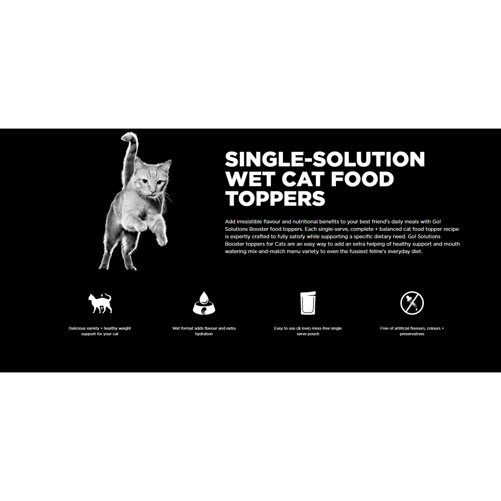 go! solutions Go! Cat Booster Weight Management Shredded Chicken + Duck recipe in broth  2.5oz