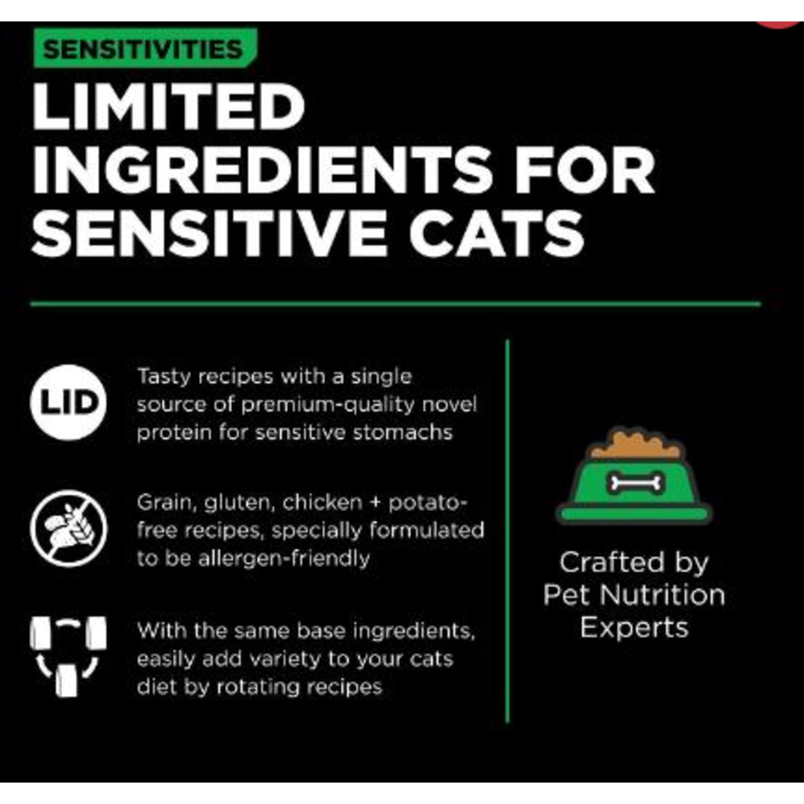 go! solutions Go! Cat Sensitivities LID grain free Insect recipe